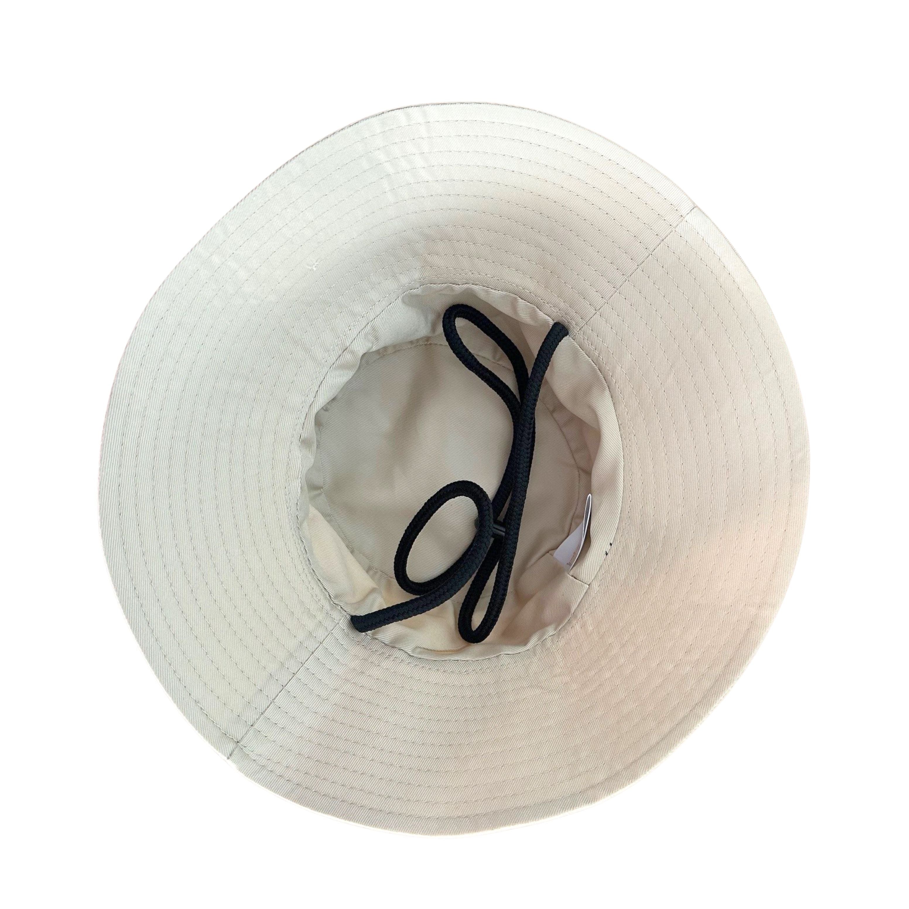Kids Beige South Africa Big five 5 animals Bucket Hat. Extra wide brim for sun protection. UPF50+ Adjustable strap.