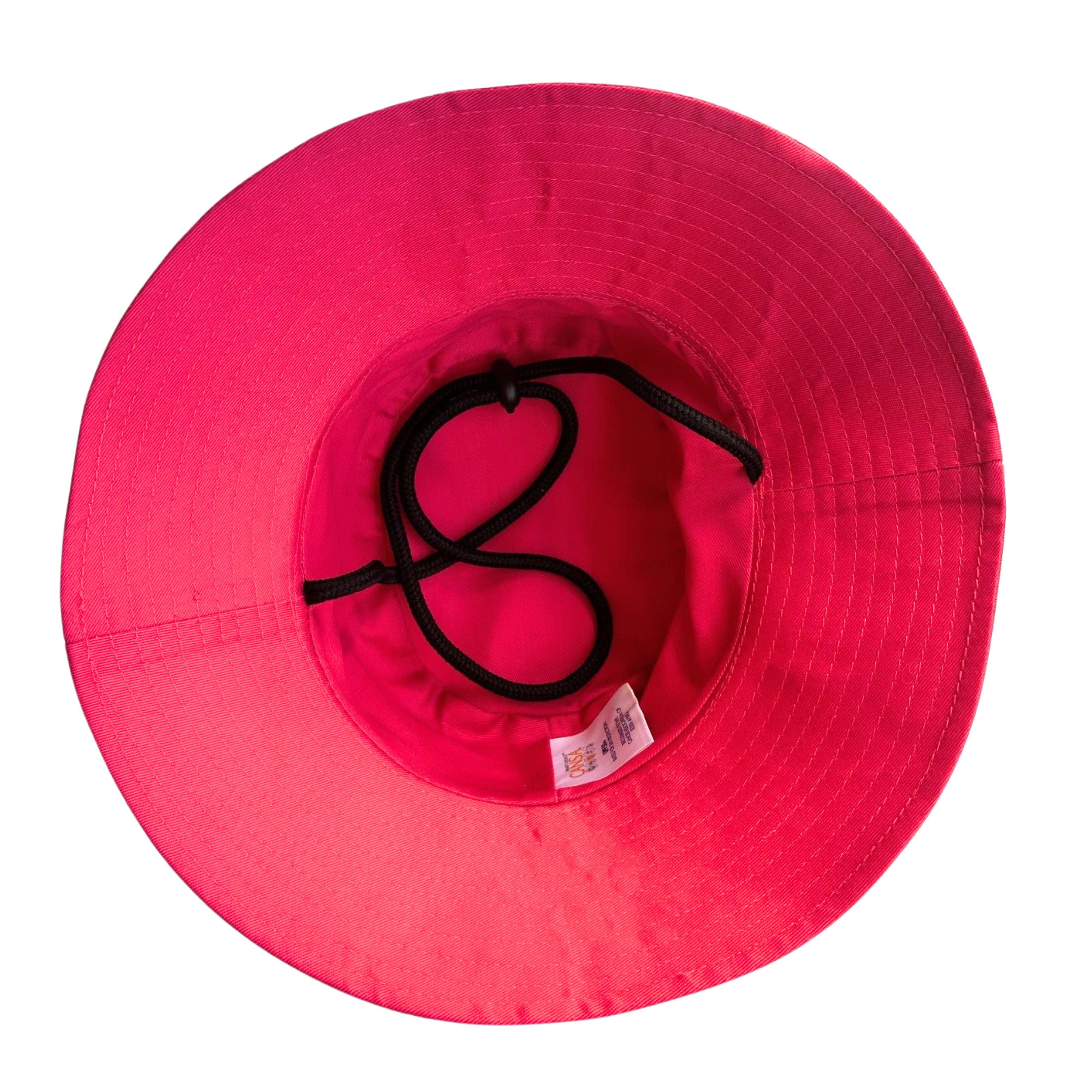 Kids Pink South Africa Big five 5 animals Bucket Hat. Extra wide brim for sun protection. UPF50+ Adjustable strap.