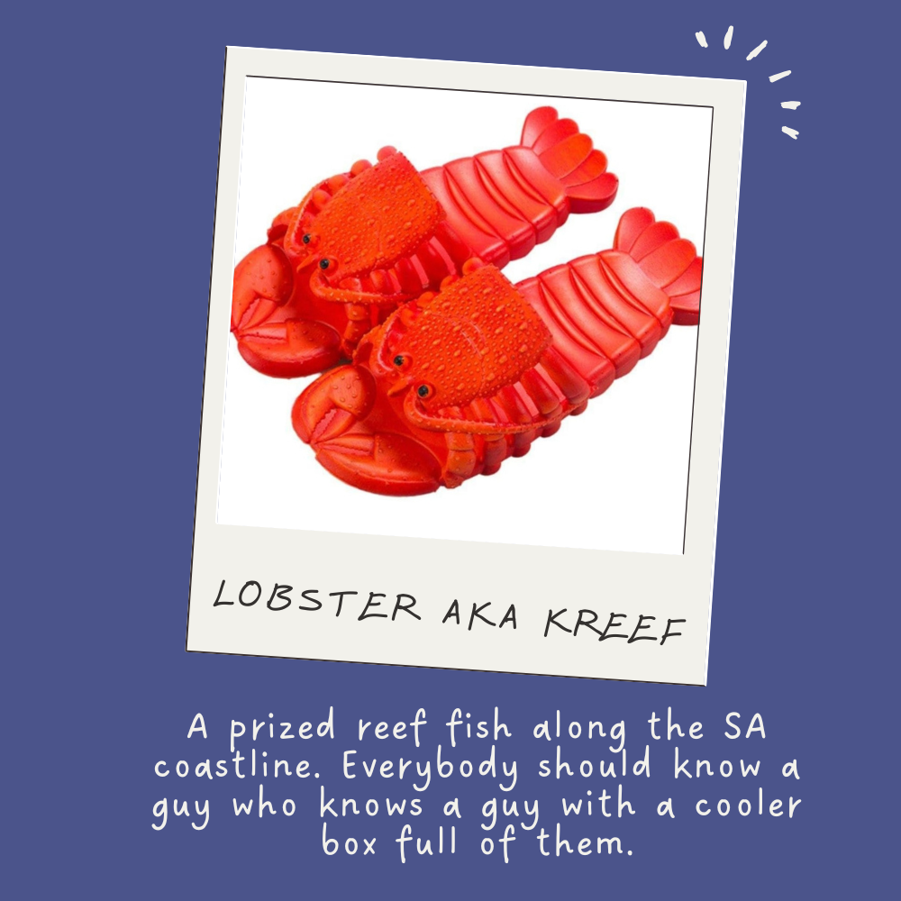 Kreef Lobster Crayfish| Fish Flip Flop Slops/ Slippers