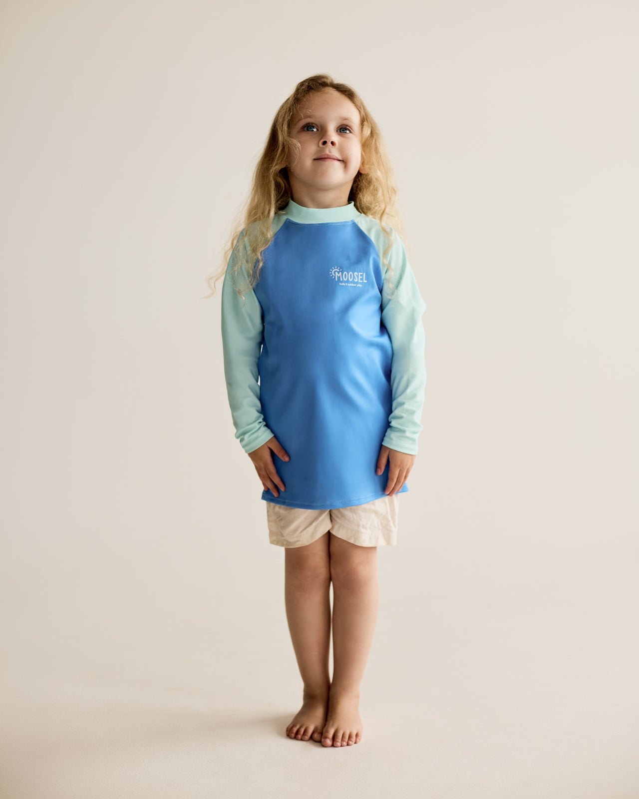 Blue & Blue Long Sleeve Rash Vest
