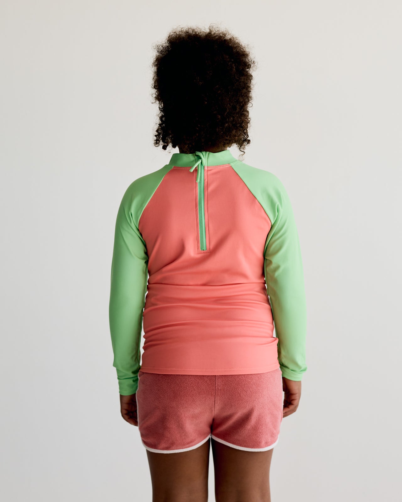 Peach and Apple Long Sleeve Rash Vest