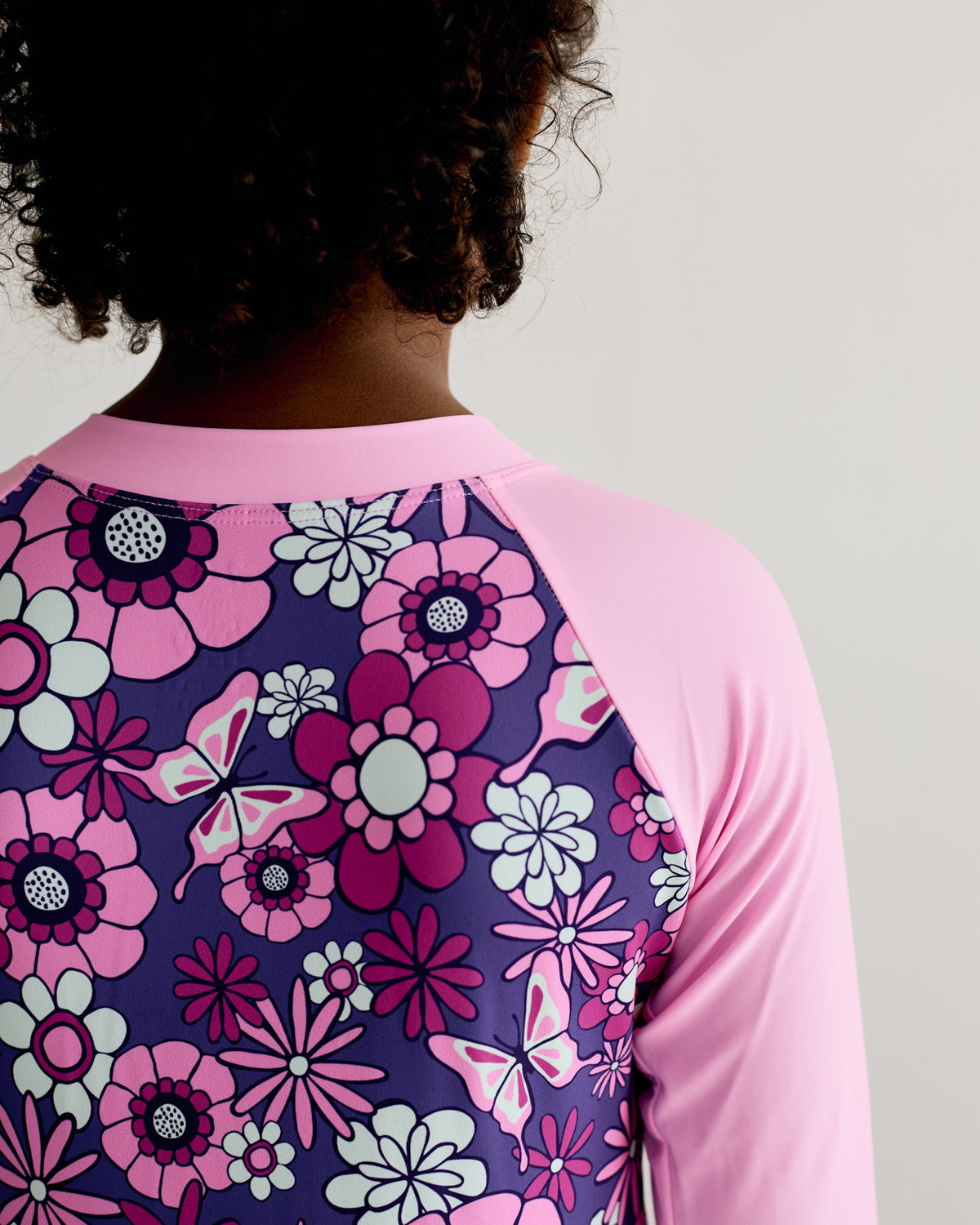Flower Onesie - Pink & Purple