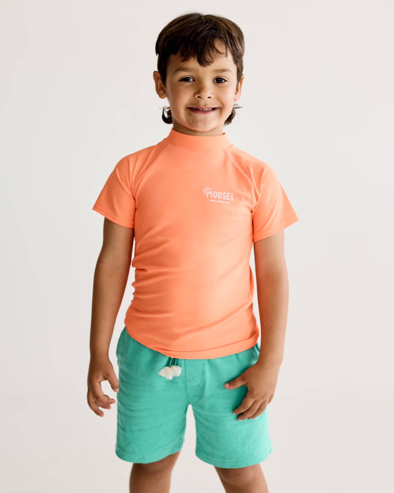 Orange Short Sleeve Rash Vest