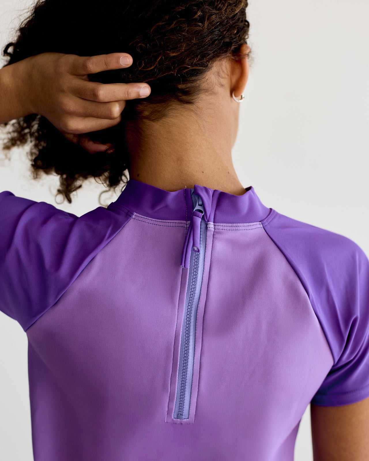 Purple Short Sleeve Rash Vest