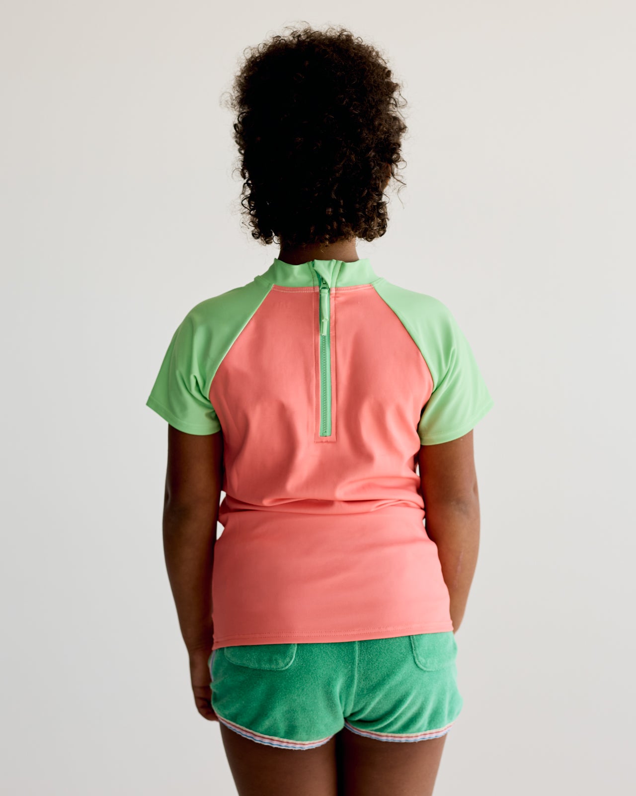 Peach and Apple Short Sleeve Rash Vest