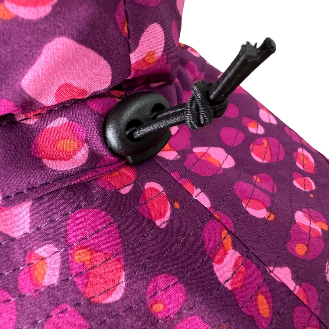 Pink Leopard Print Bucket Hat. Extra wide brim for sun protection. UPF50+ Adjustable strap.