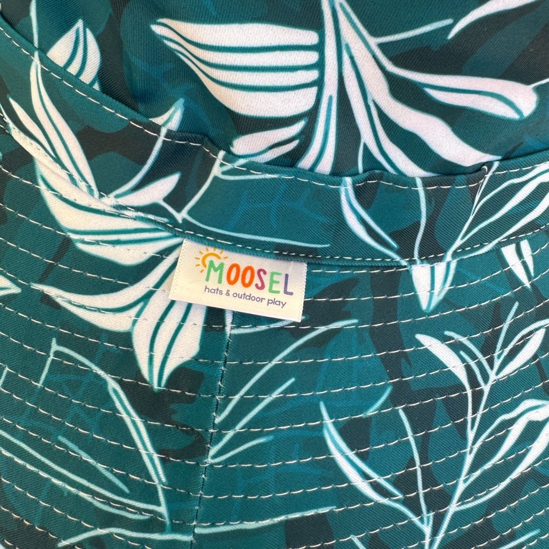 Tropical Teal | Ladies Ultra Wide Swim Hat