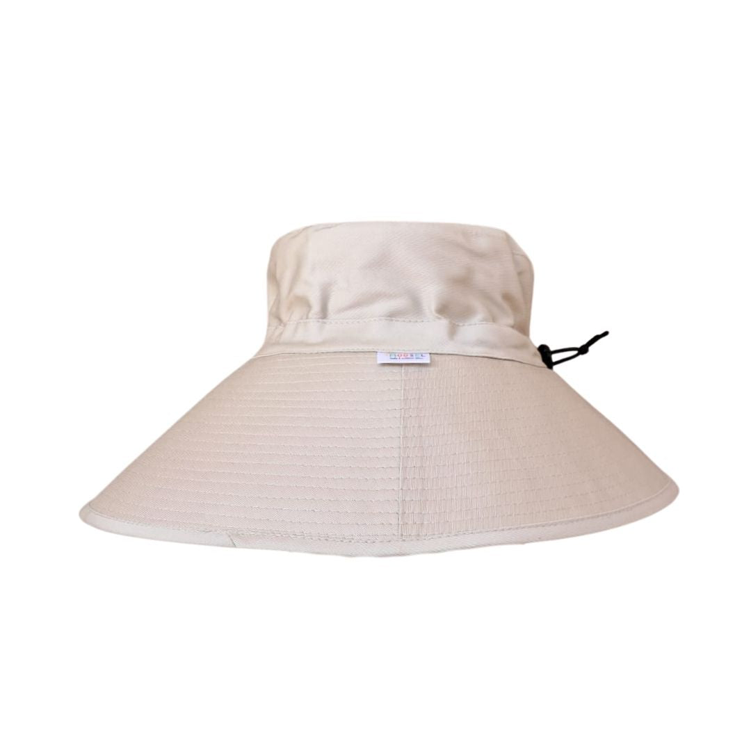 Women's Beige Bucket Hat | 14cm Brim