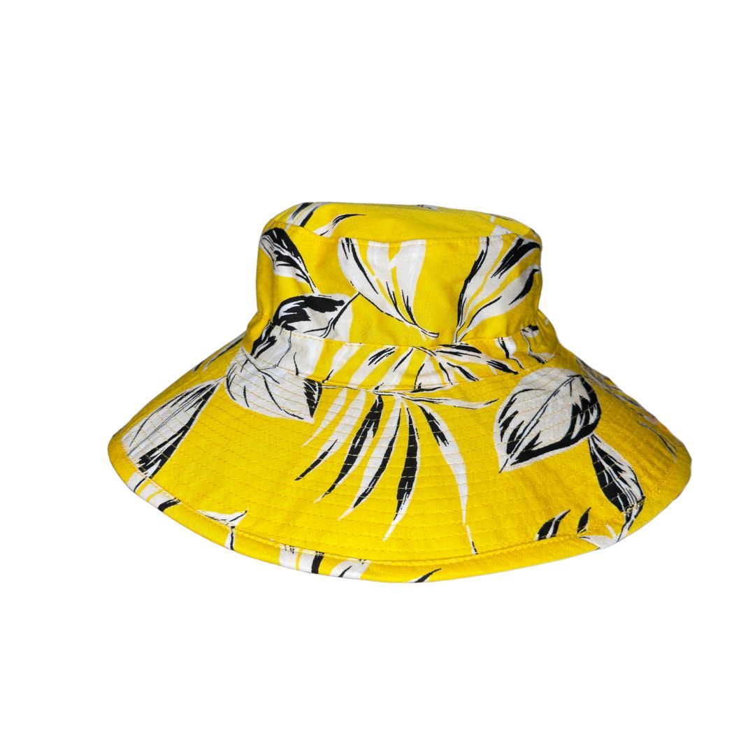 Yellow Tropical Floral | Ladies Bucket Hat
