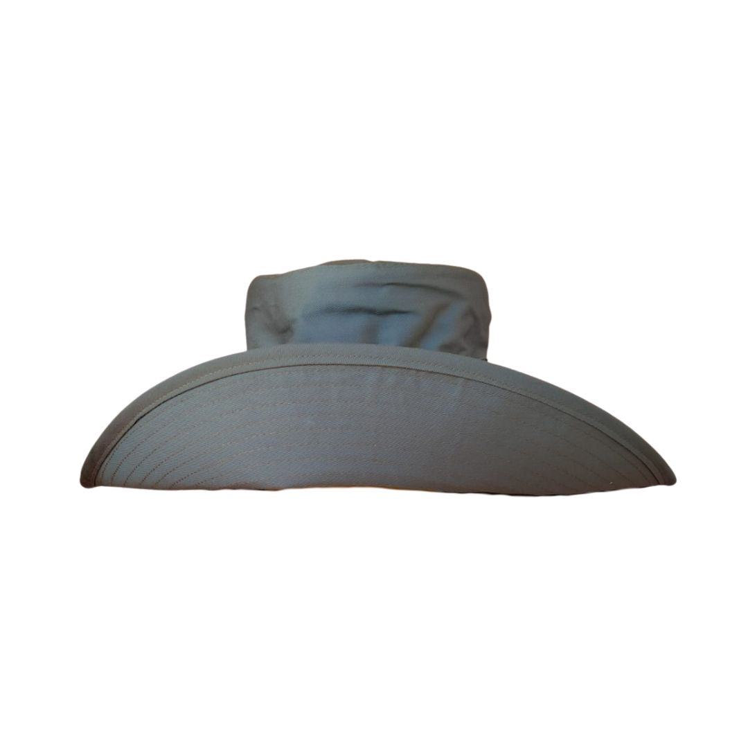 Women Ladies Khaki Green Extra Cover Bucket Hat. Extra wide brim for sun protection. UPF50+ Adjustable strap. Bestselling ladies hat.