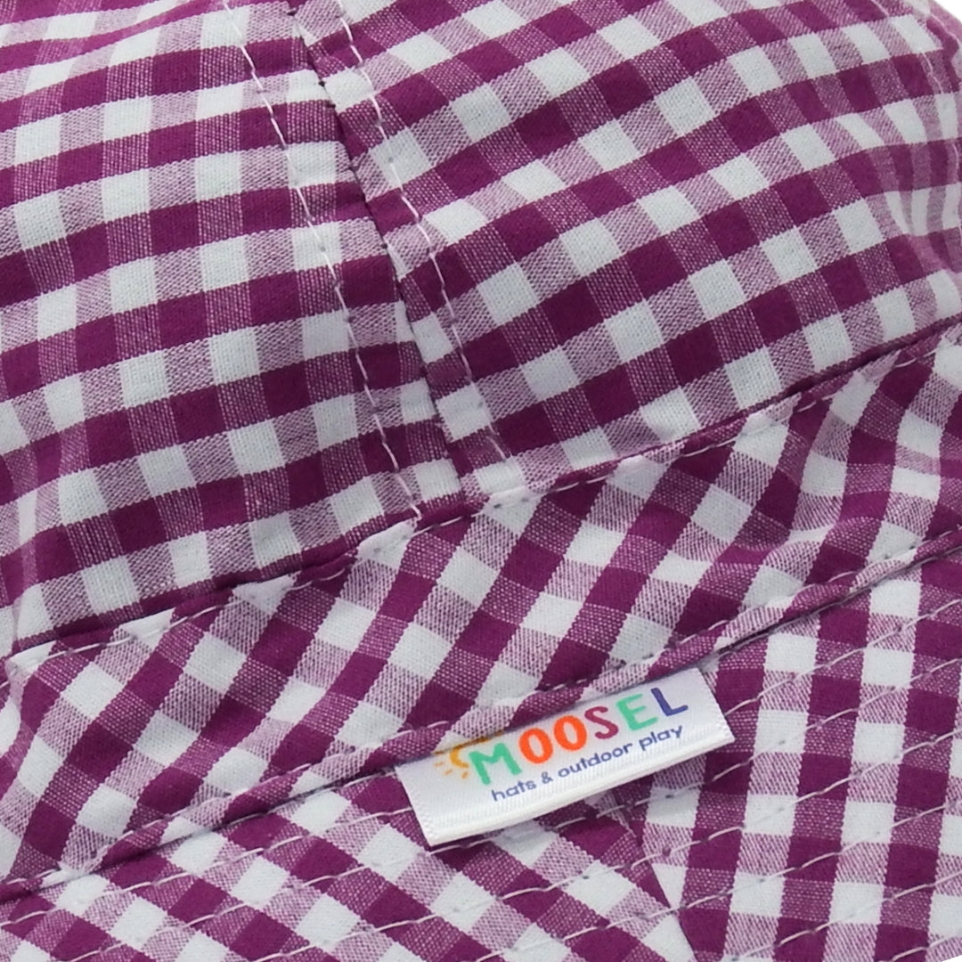 Purple Gingham | Baby & Toddler Sun Hat