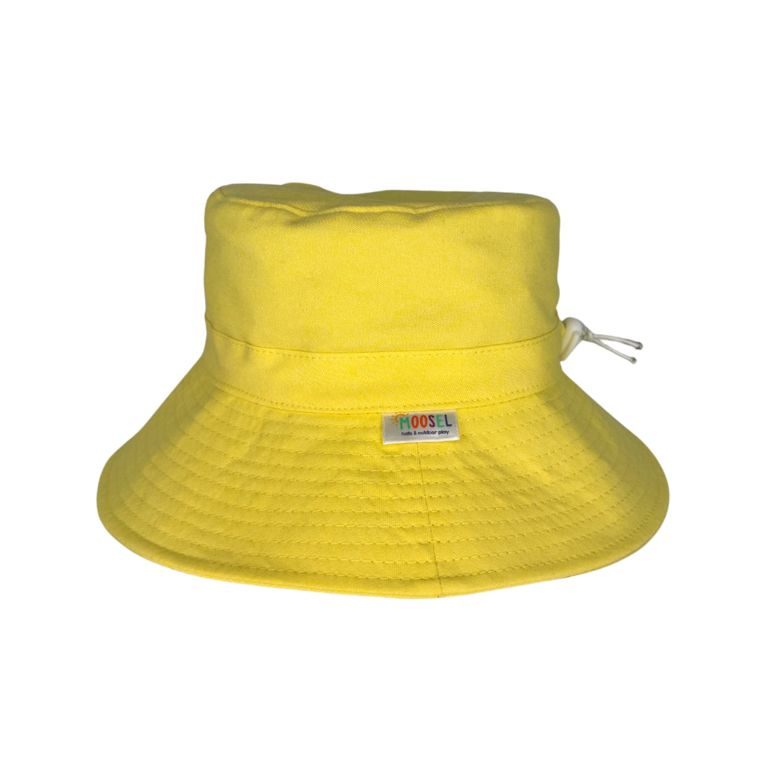 Lemon Yellow Denim | Kids Bucket Hat