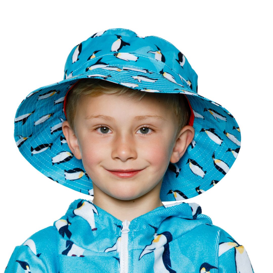 Boys Penguin Bucket Hat | 7cm Brim