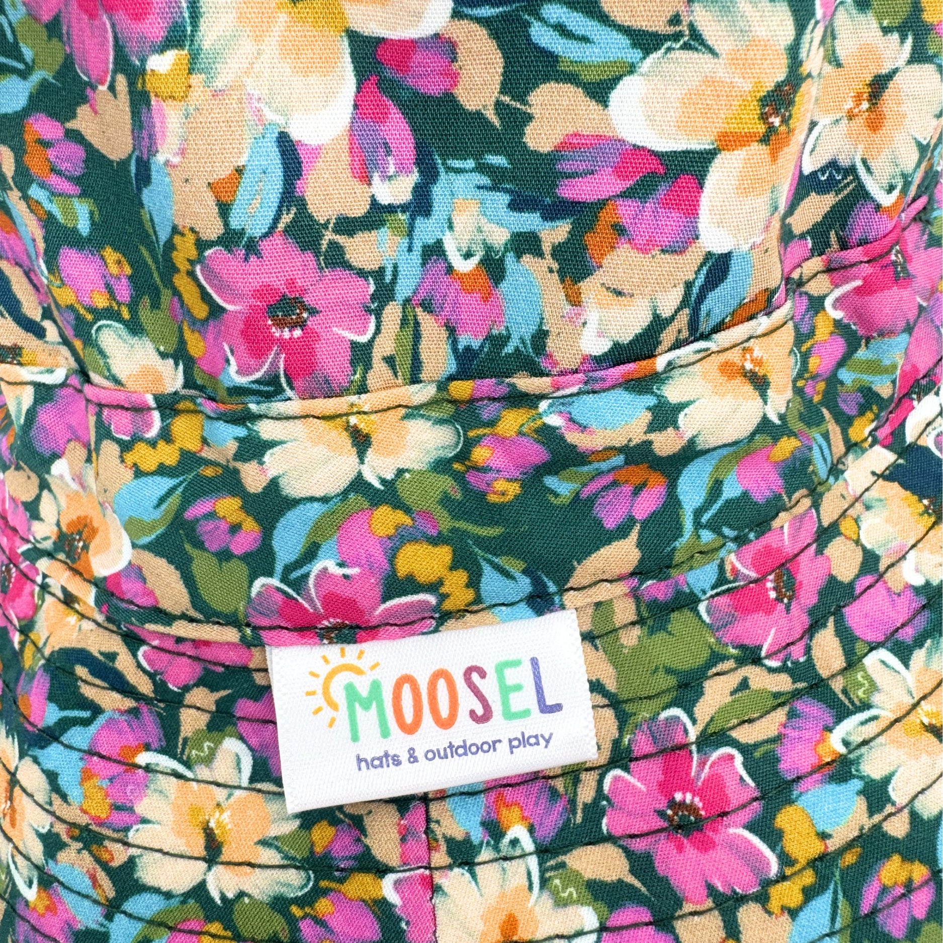 Purple Floral Garden |Kids Bucket Hat