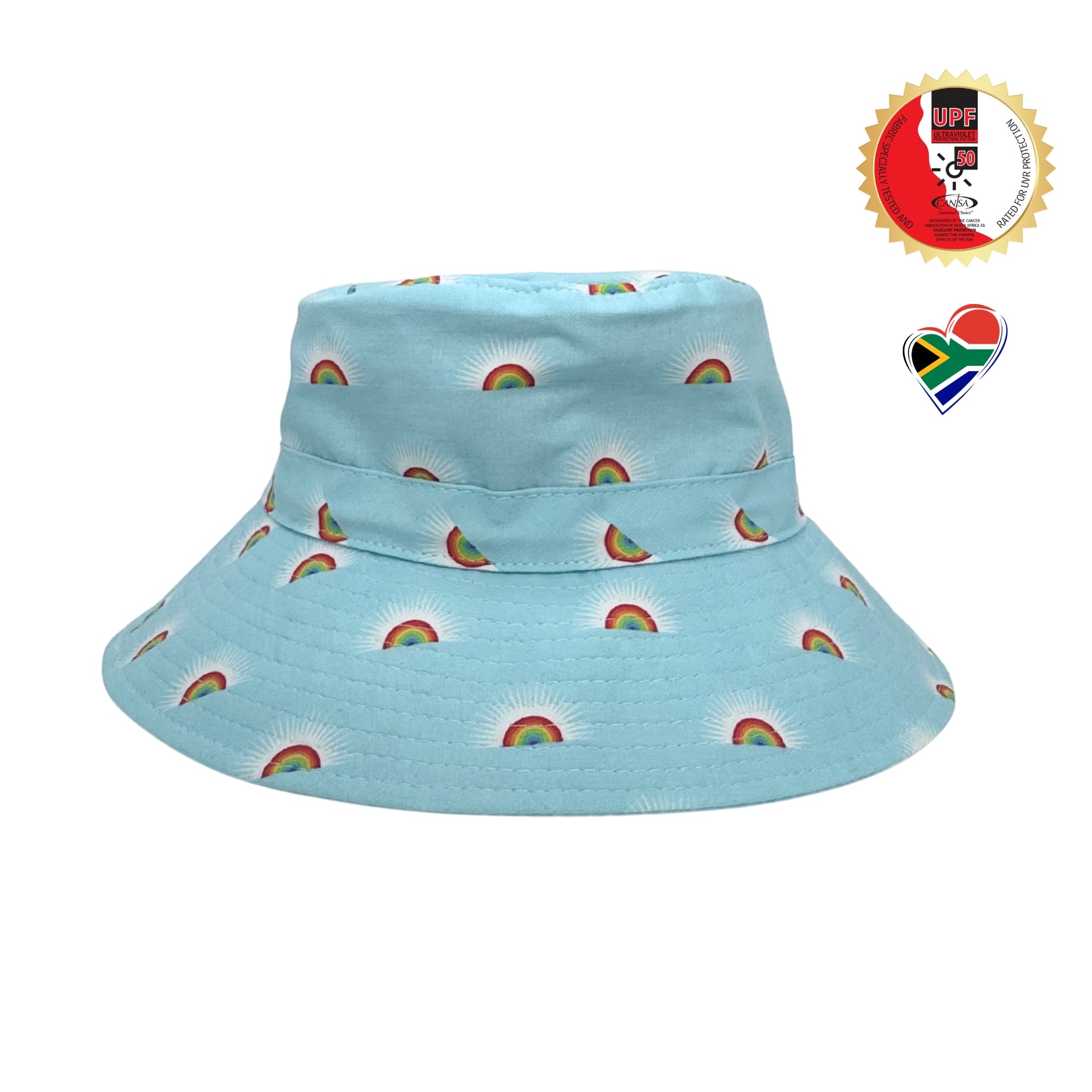 Baby Blue Rainbows | Kids Bucket Hat