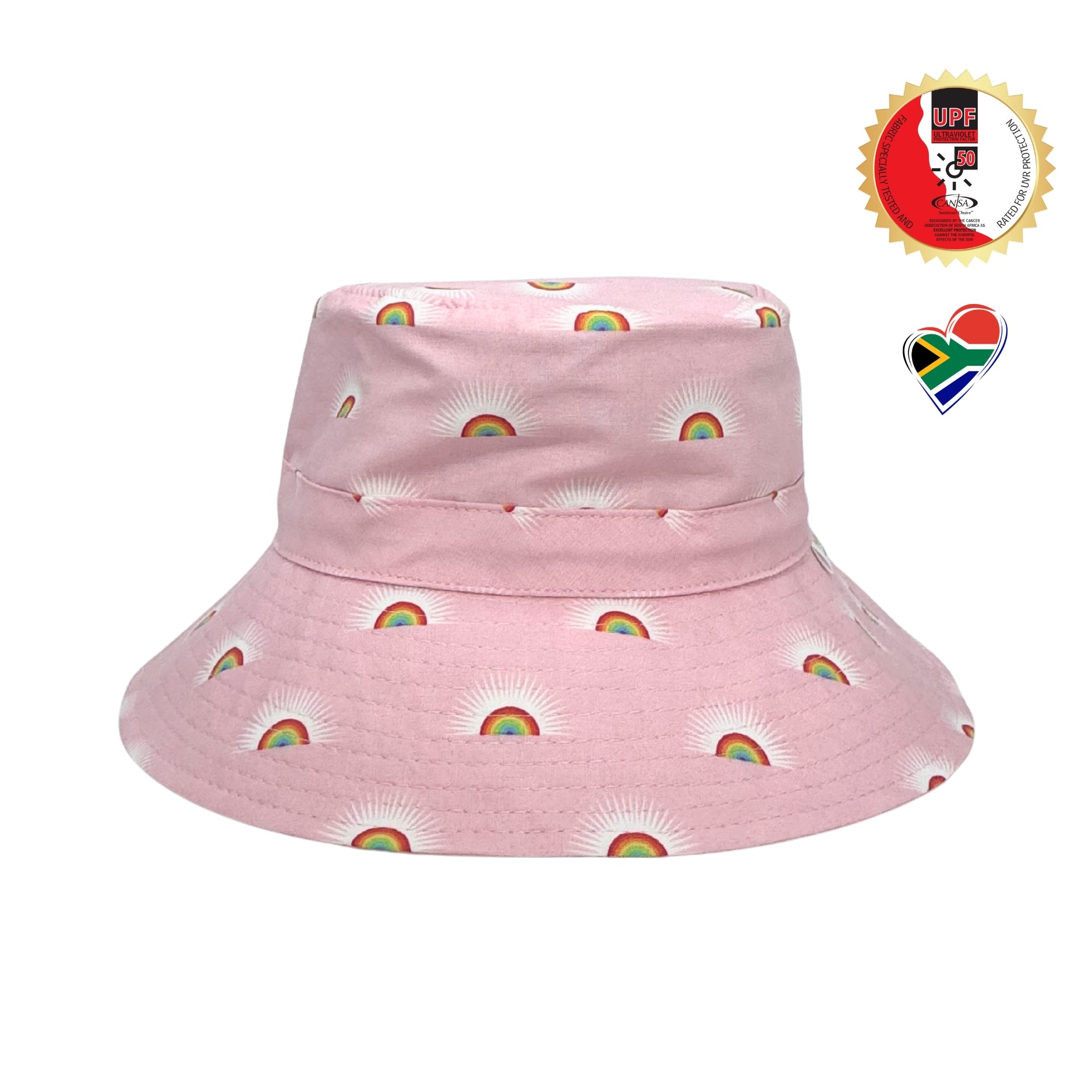 Baby Pink Rainbows | Kids Bucket Hat
