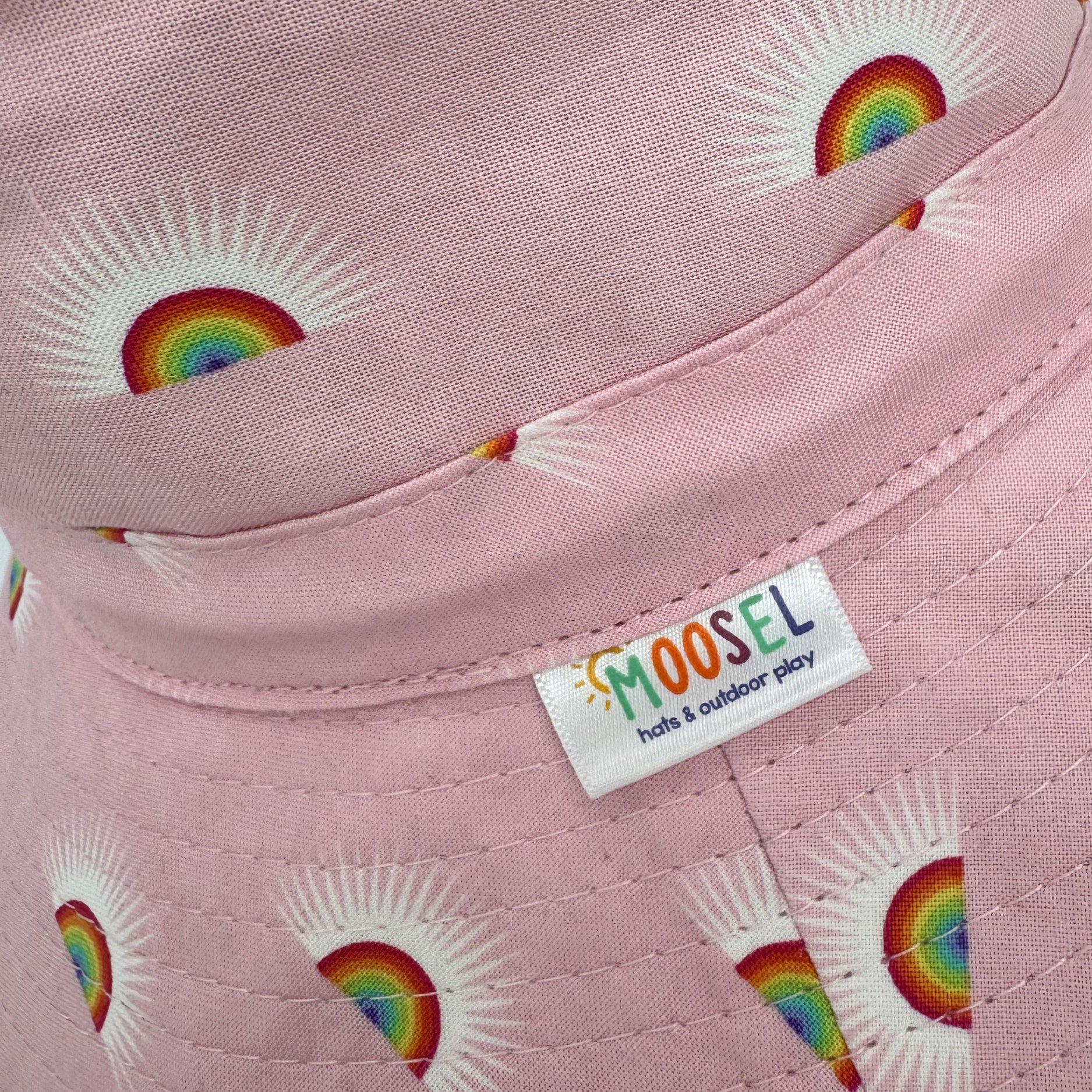 Baby Pink Rainbows | Kids Bucket Hat