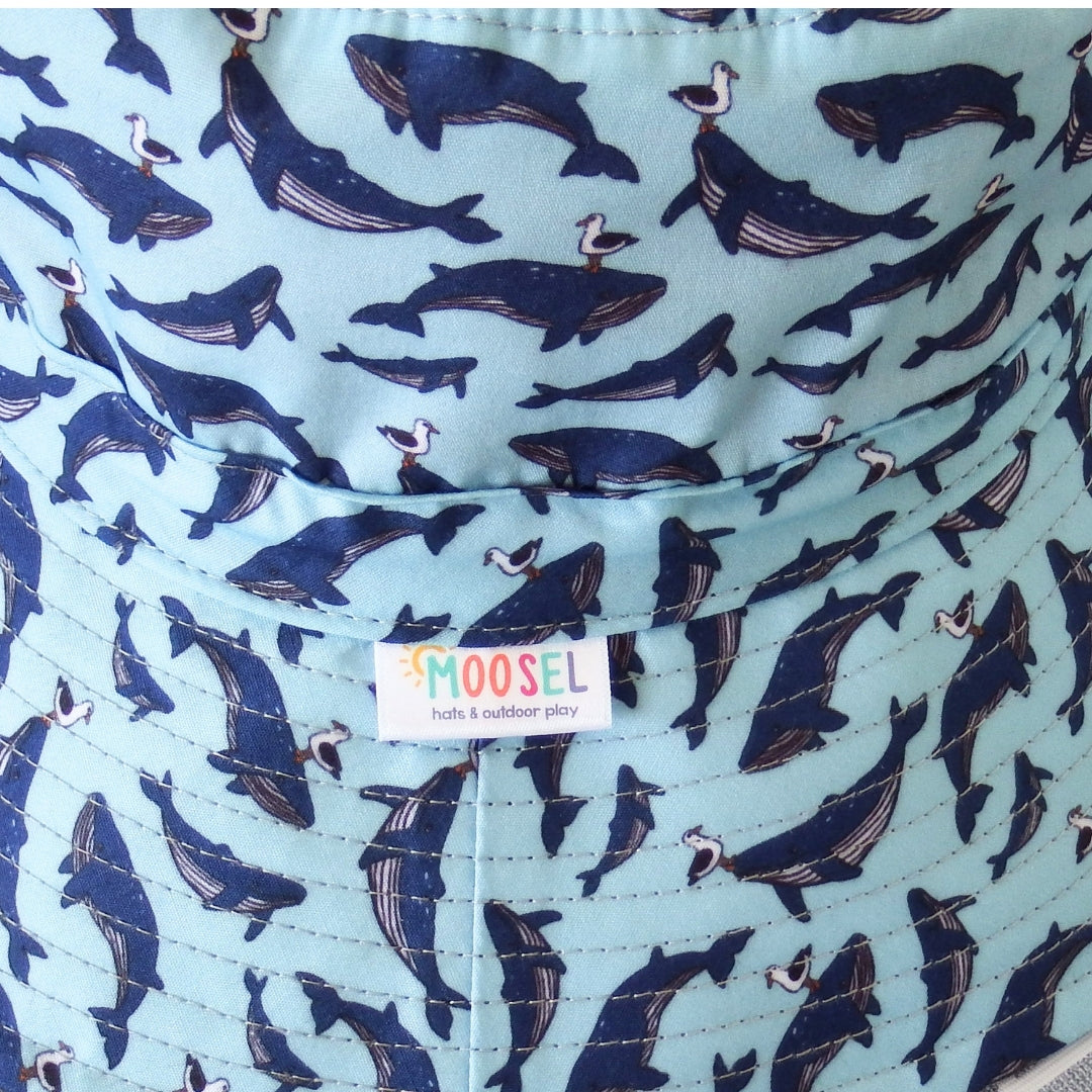 Blue Whale Seagulls | Kids Bucket Hat