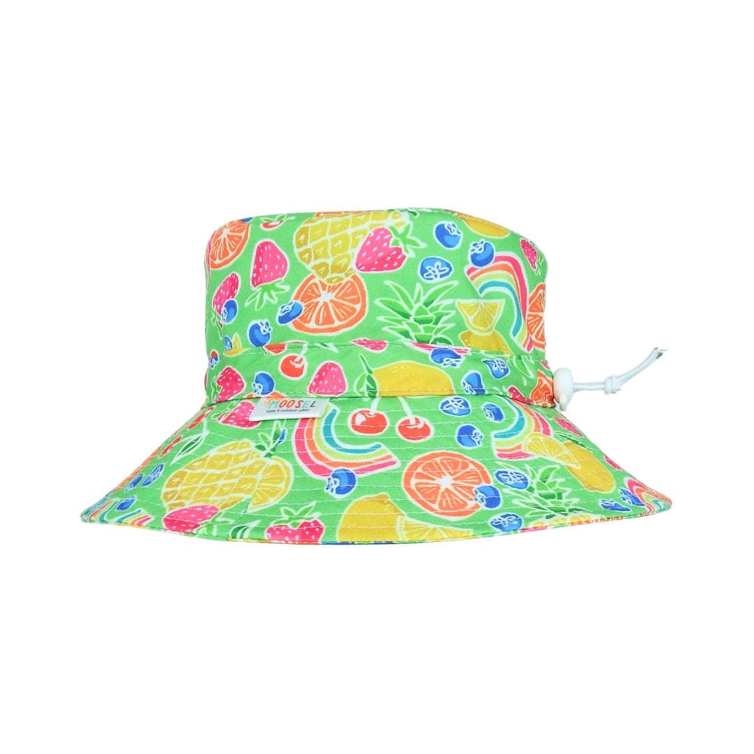 Bright Tropical Fruit & Rainbows | Kids Bucket Hat