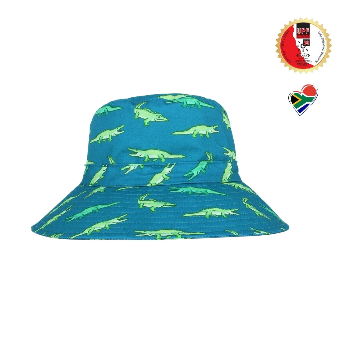 Green Crocodiles & Alligators | Kids Bucket Hat
