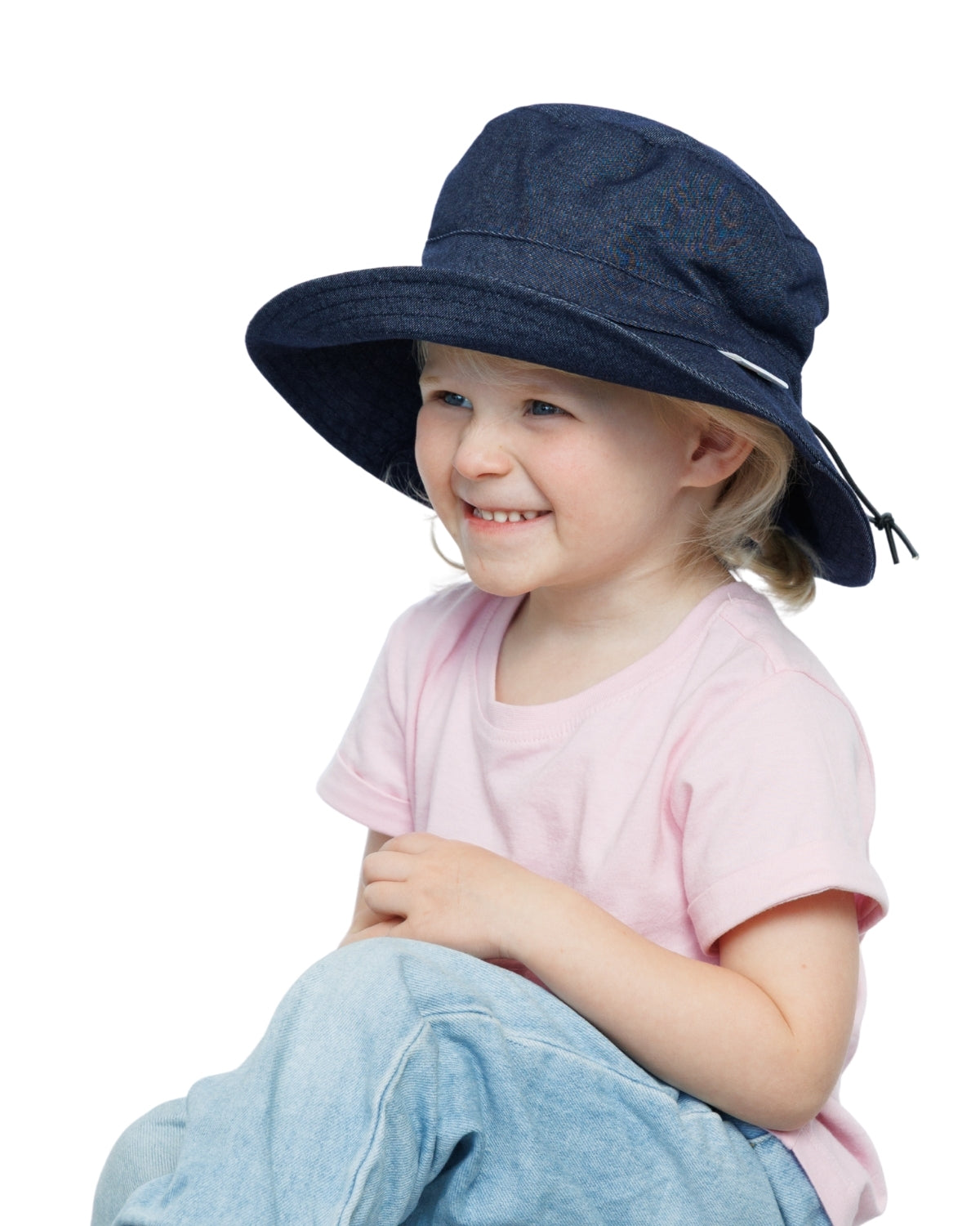 Navy Denim | Kids Bucket Hat
