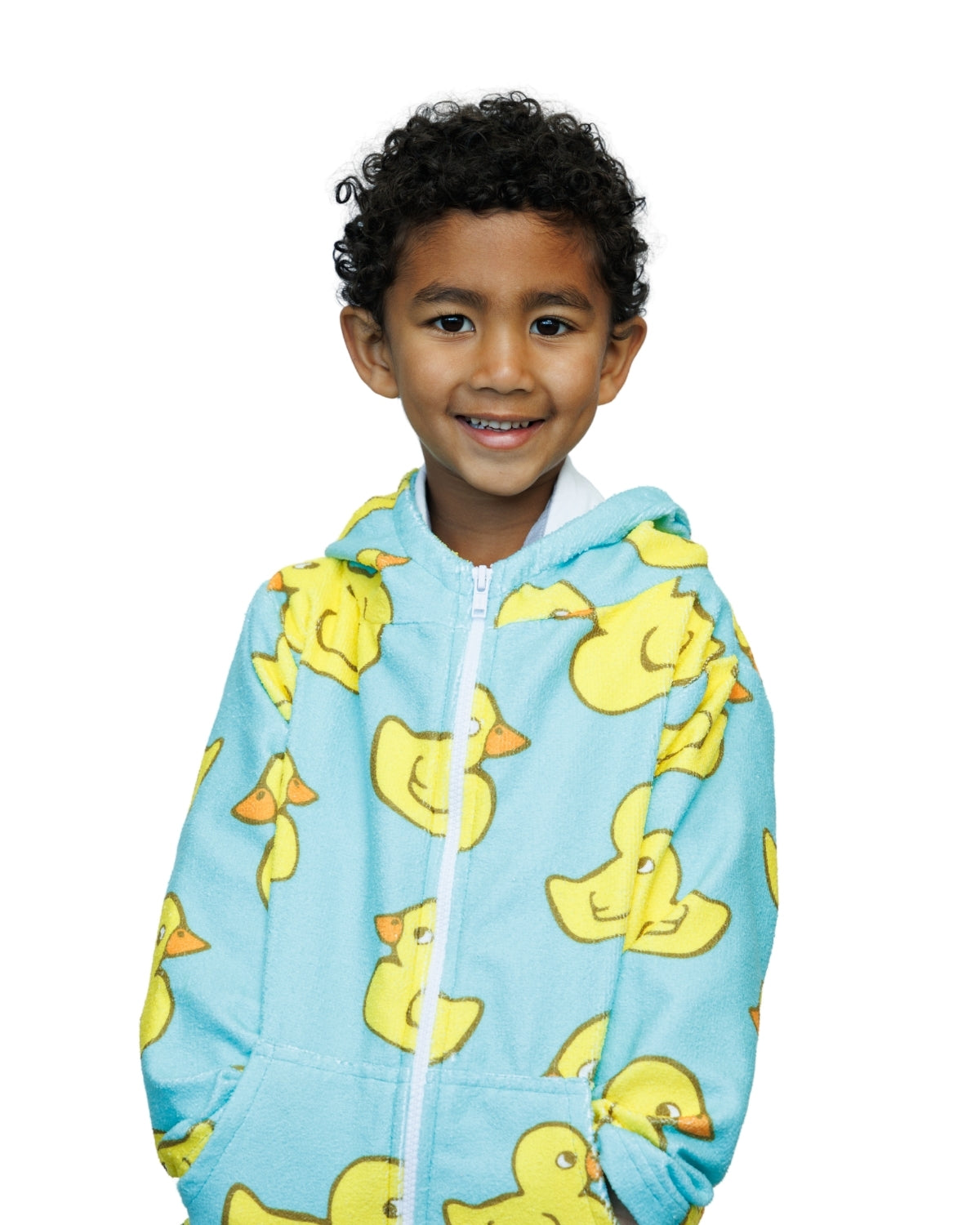 Yellow Rubber Ducks | Hooded Beach Towel, Full Zip