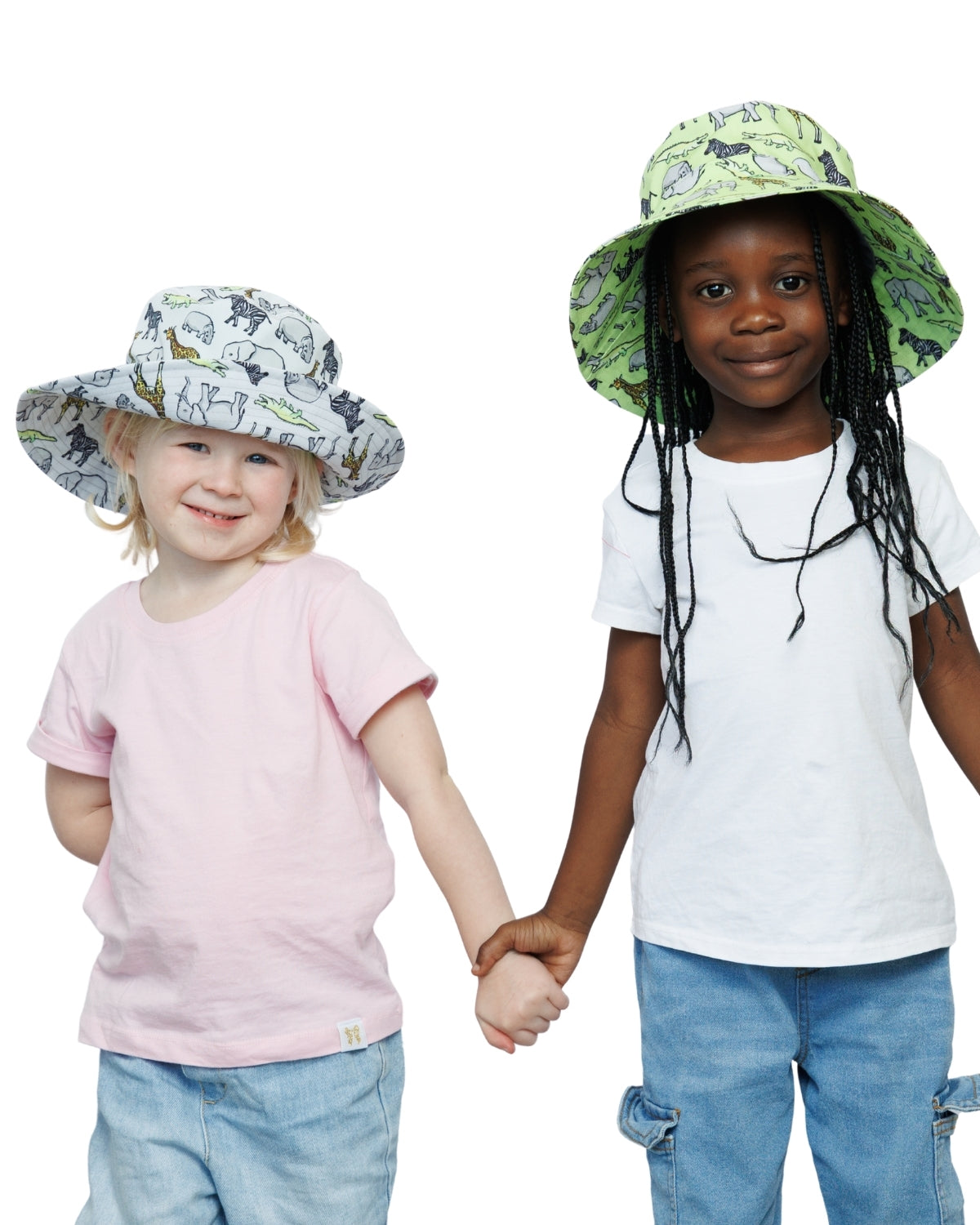 Green Safari Animals | Kids Bucket Hat