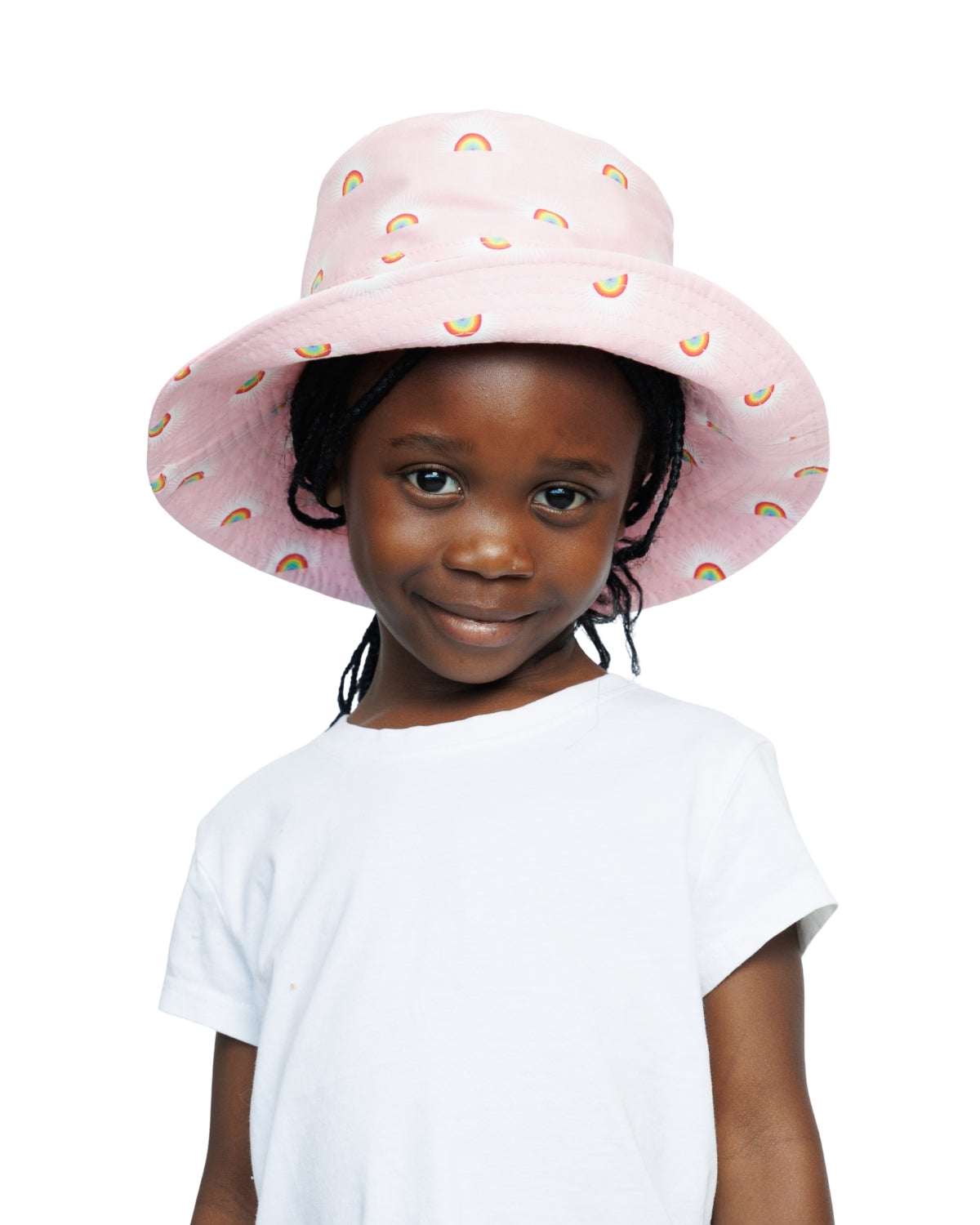 Baby Pink Rainbows | Kids Bucket Hat