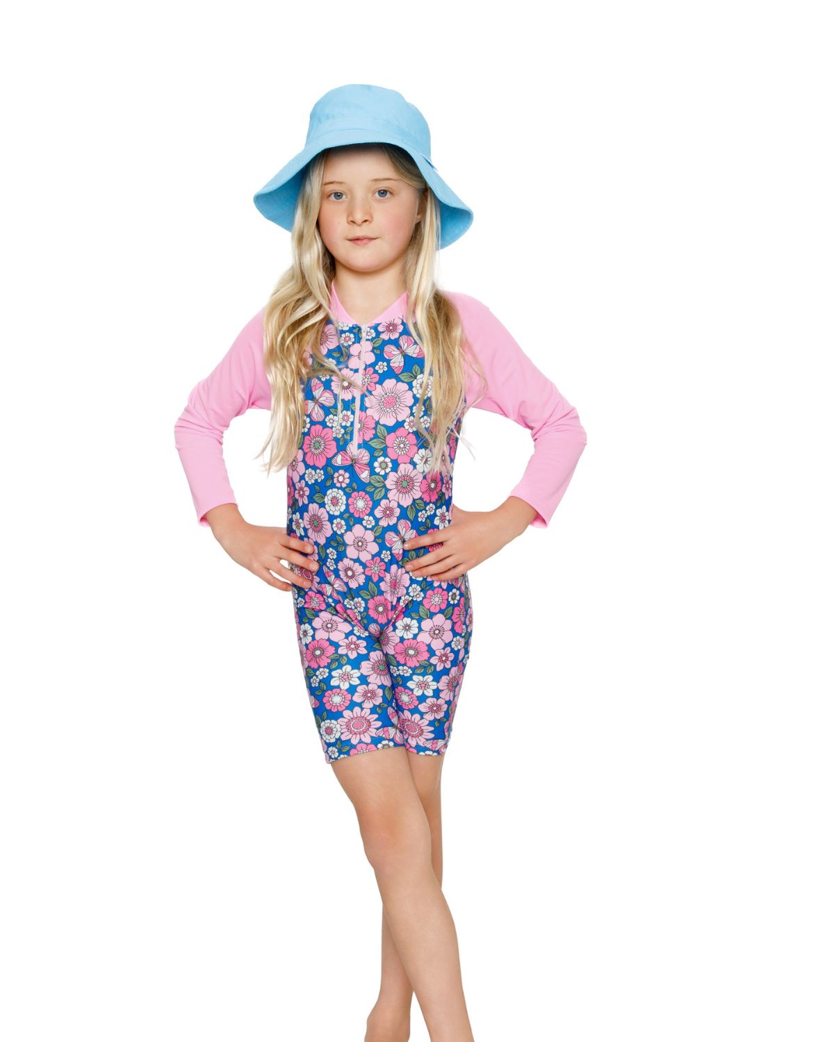 Girls Flowers & Butterflies | Swim Onesie, Bathing Suit