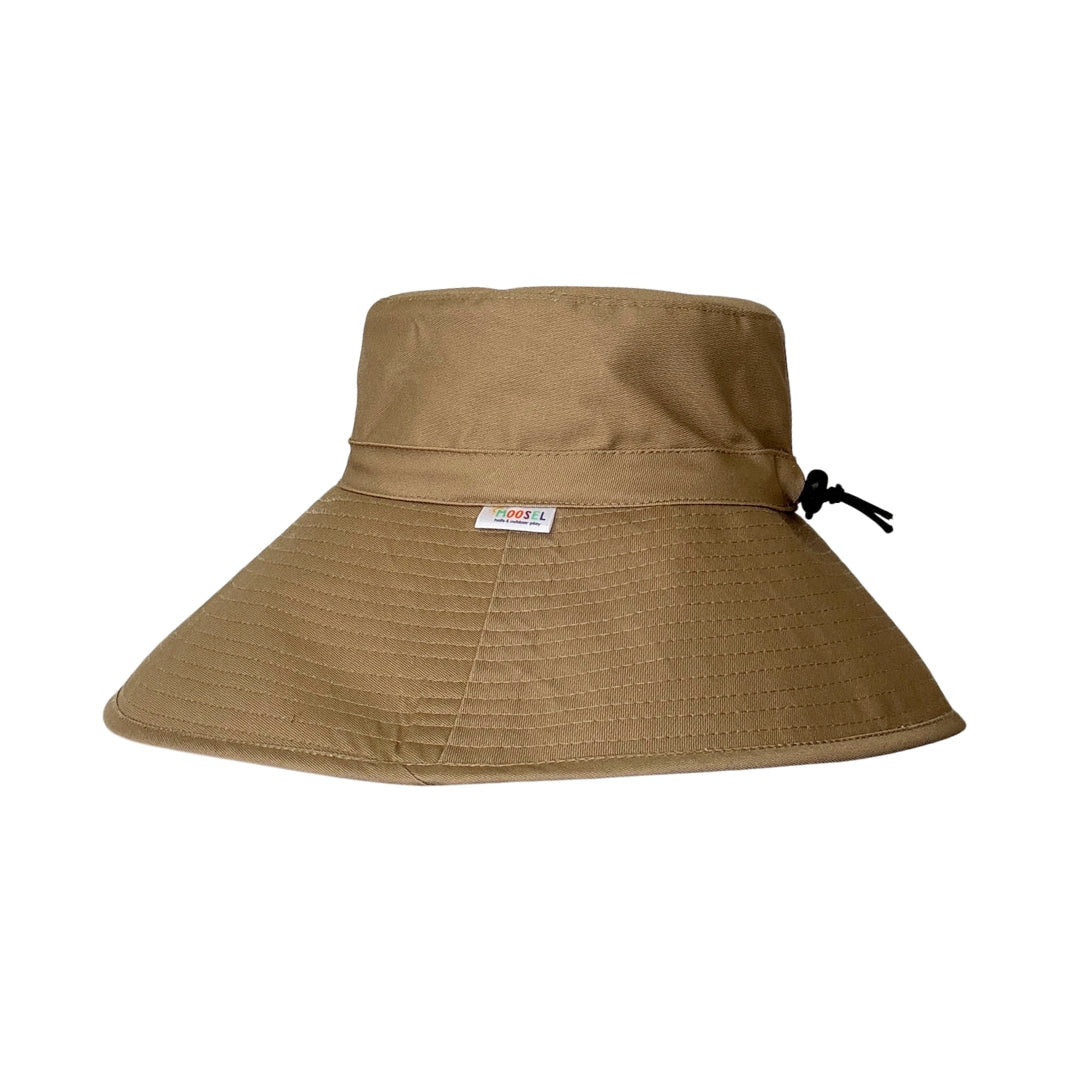 Ladies Khaki | Bucket Hat 14cm Ultra Wide Brim