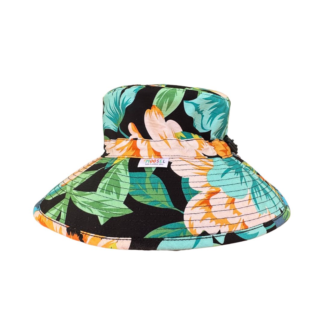 Green & Black Floral | Ladies Bucket Hat