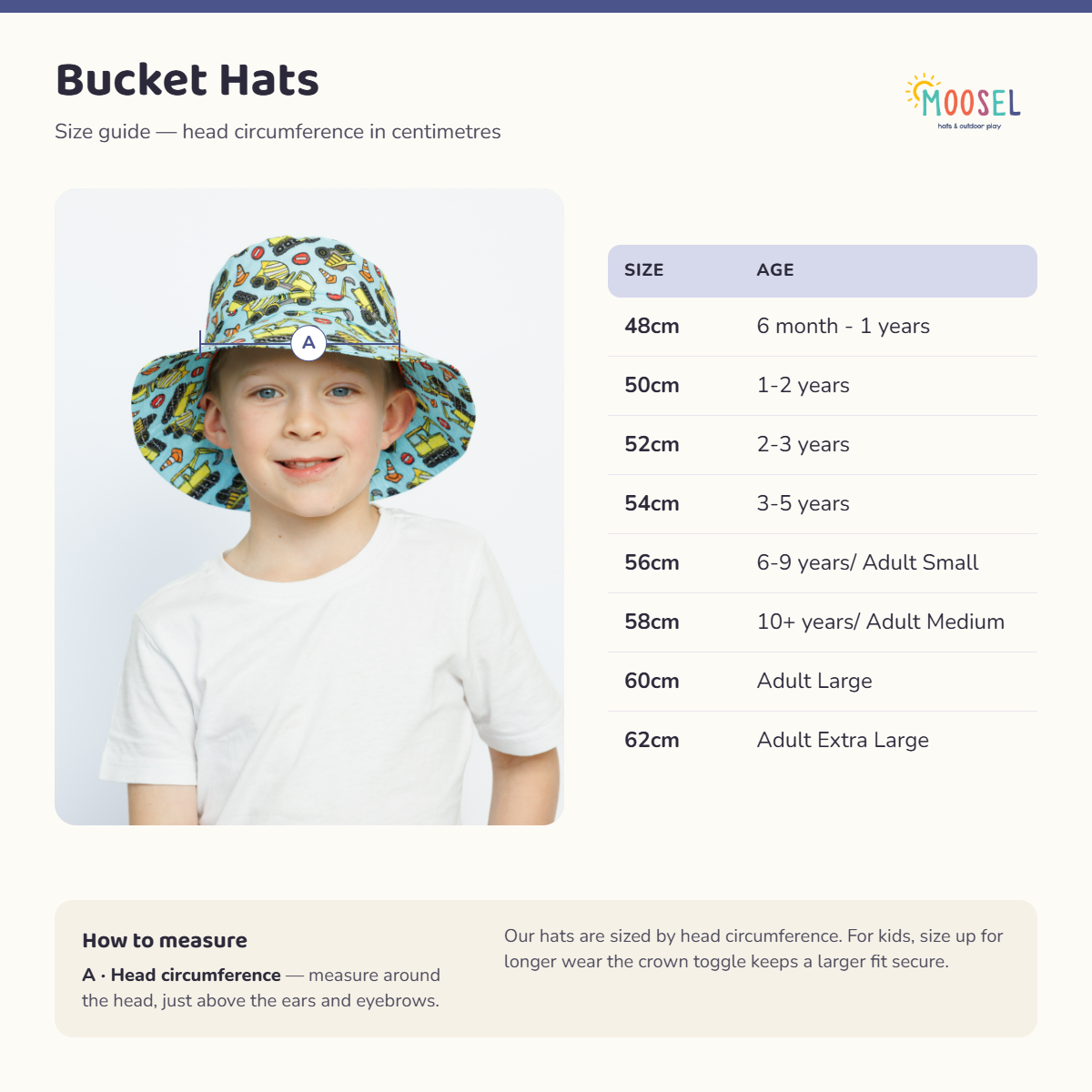 Emma Ponytail Kids Bucket Hat
