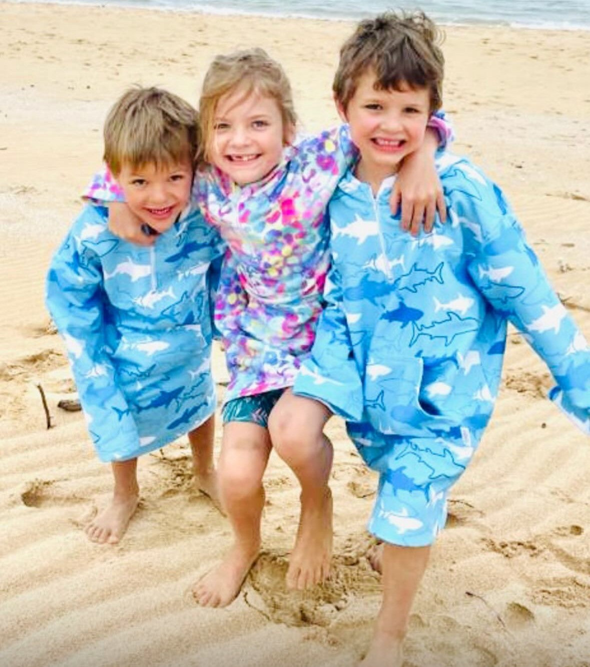 Hooded Towels for Kids with a Front Zip (old design)
