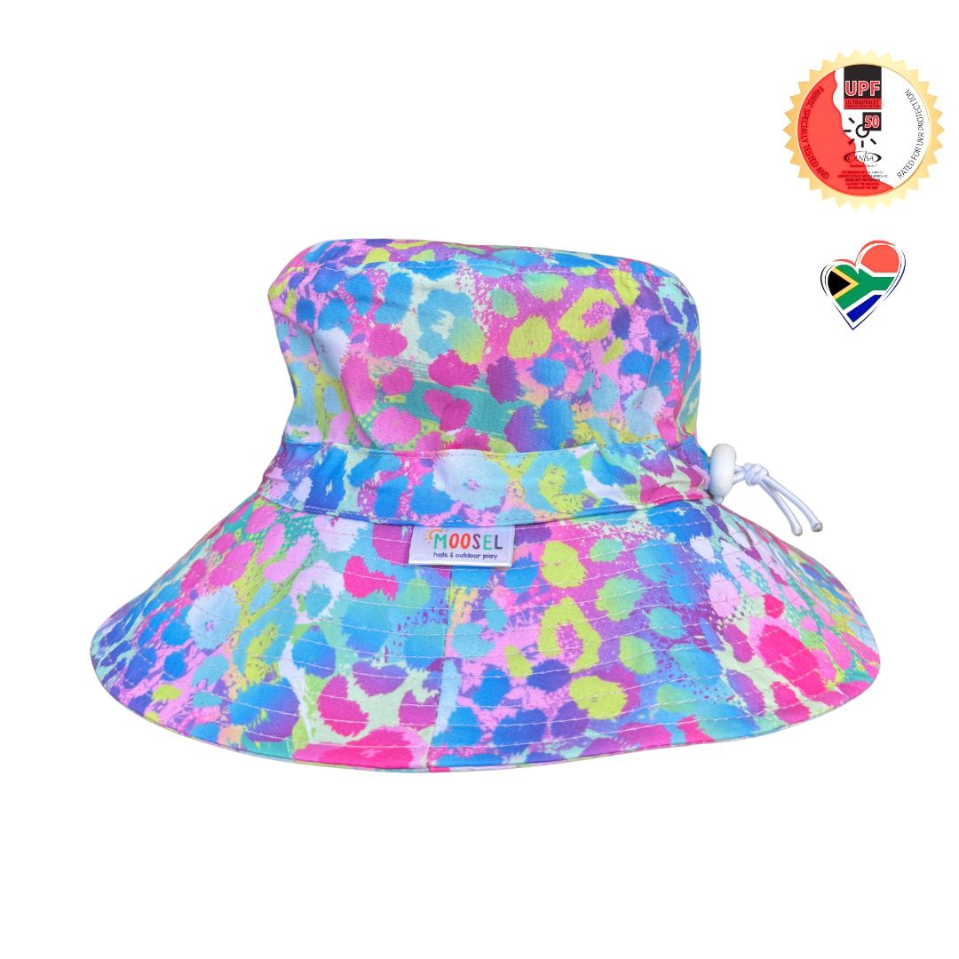 Pastel Leopard Print | Bucket Hat, 7cm Brim