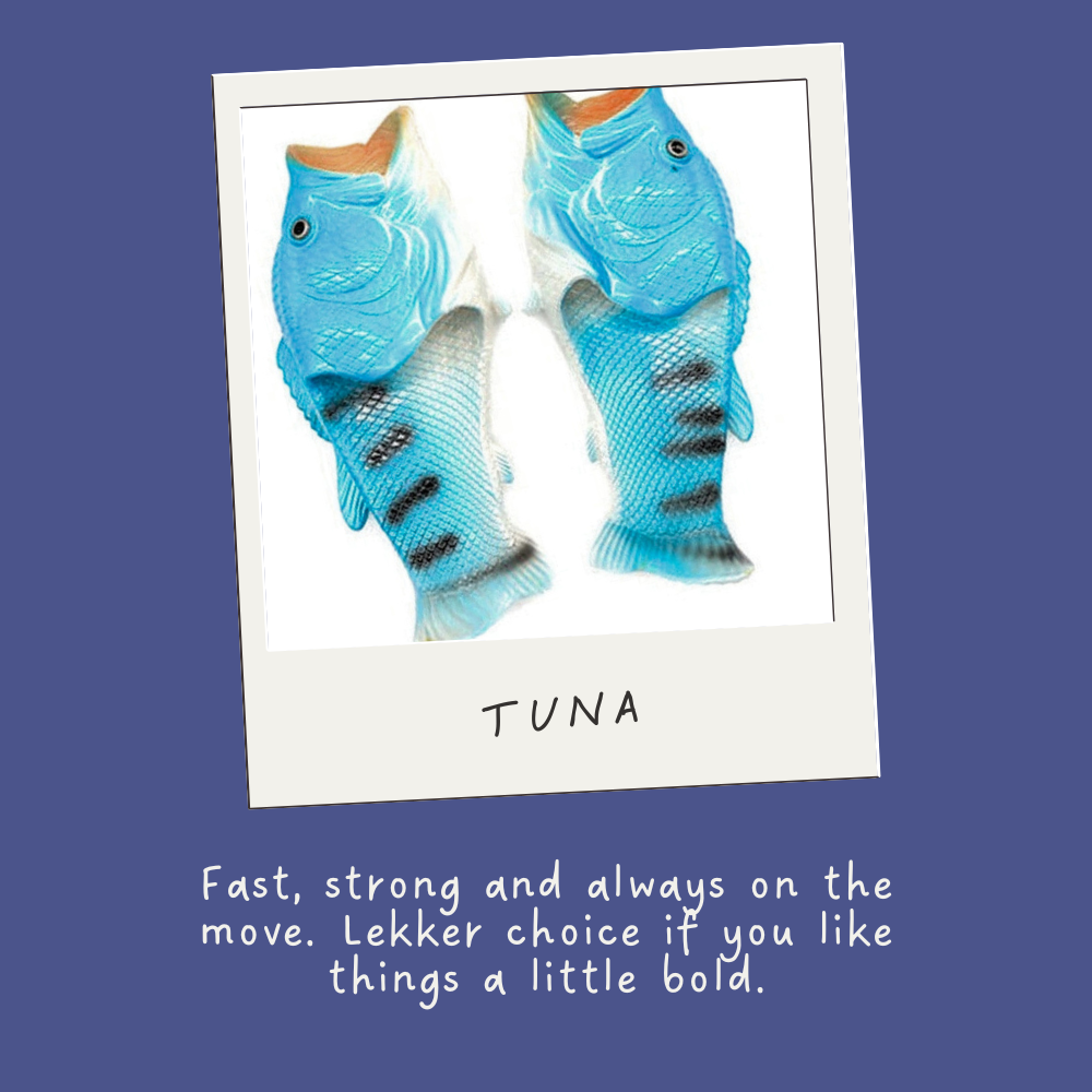 Blue Tuna| Fish Flip Flop Slops/ Slippers