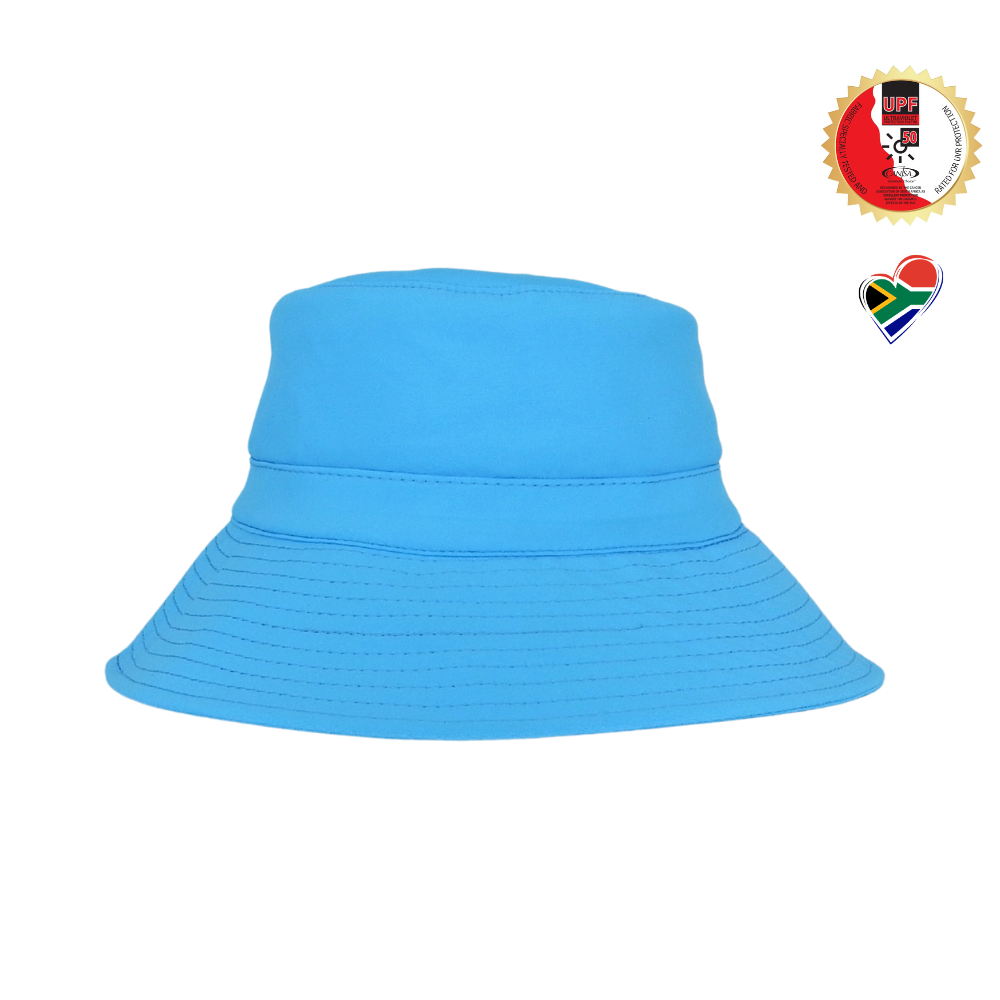 Blue Bright High Visibility | Kids Swim Bucket Hat
