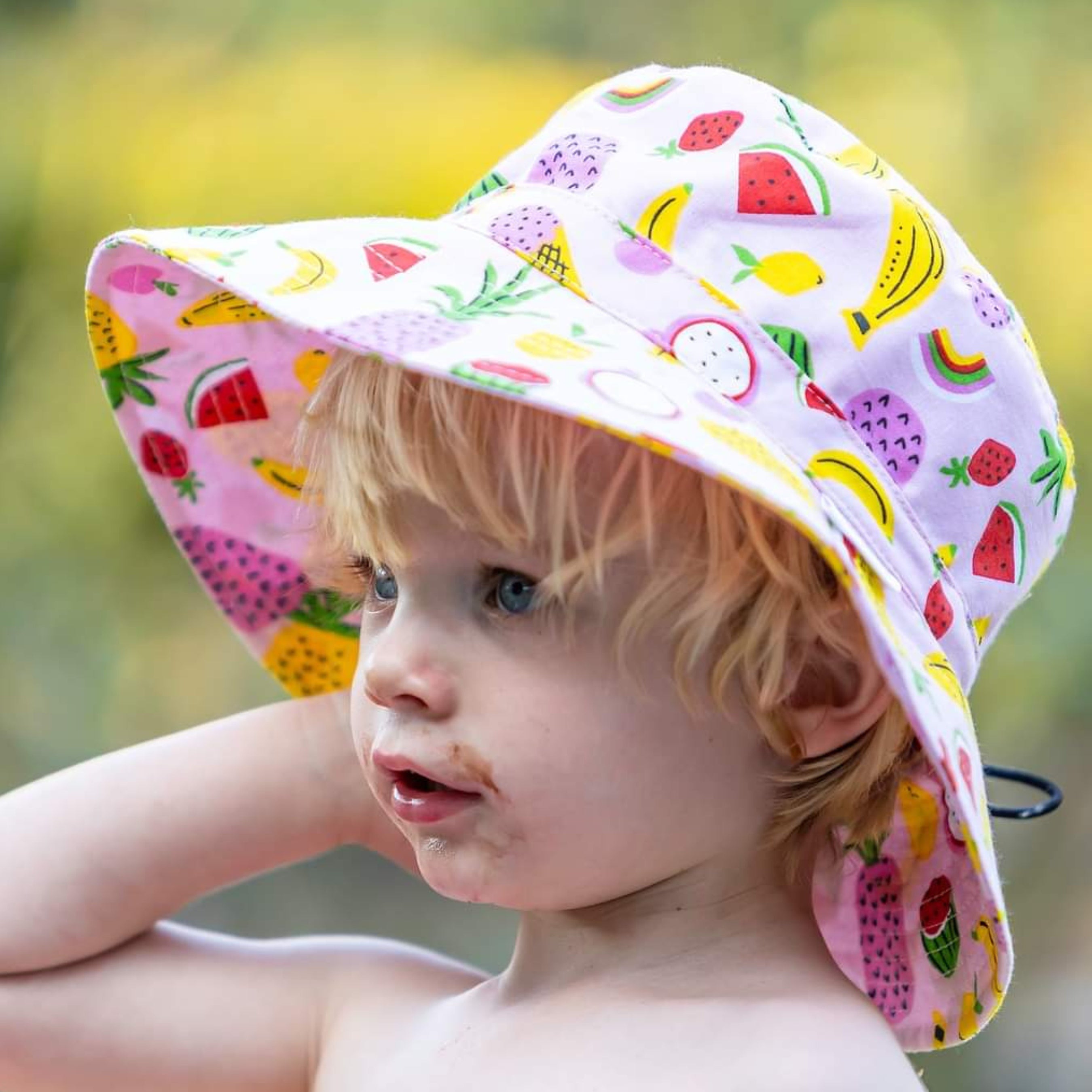 Bucket Hat  7cm Brim PINK TROPICAL