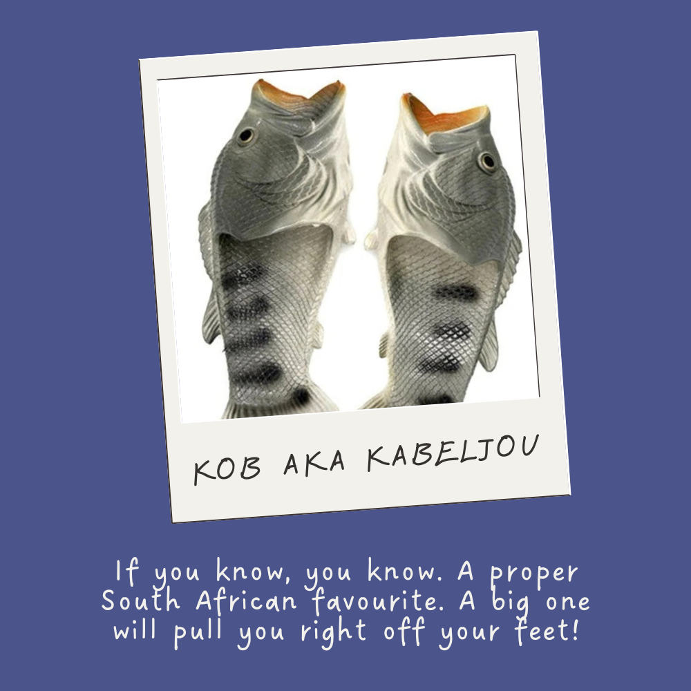 Grey Kob| Fish Flip Flop Slops/ Slippers