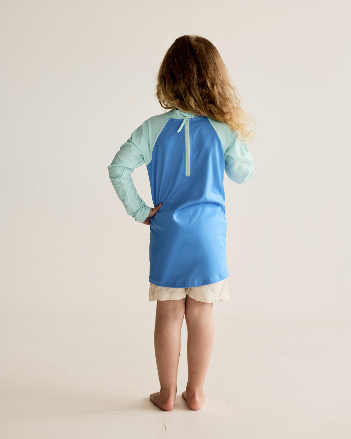 Blue & Blue Long Sleeve Rash Vest