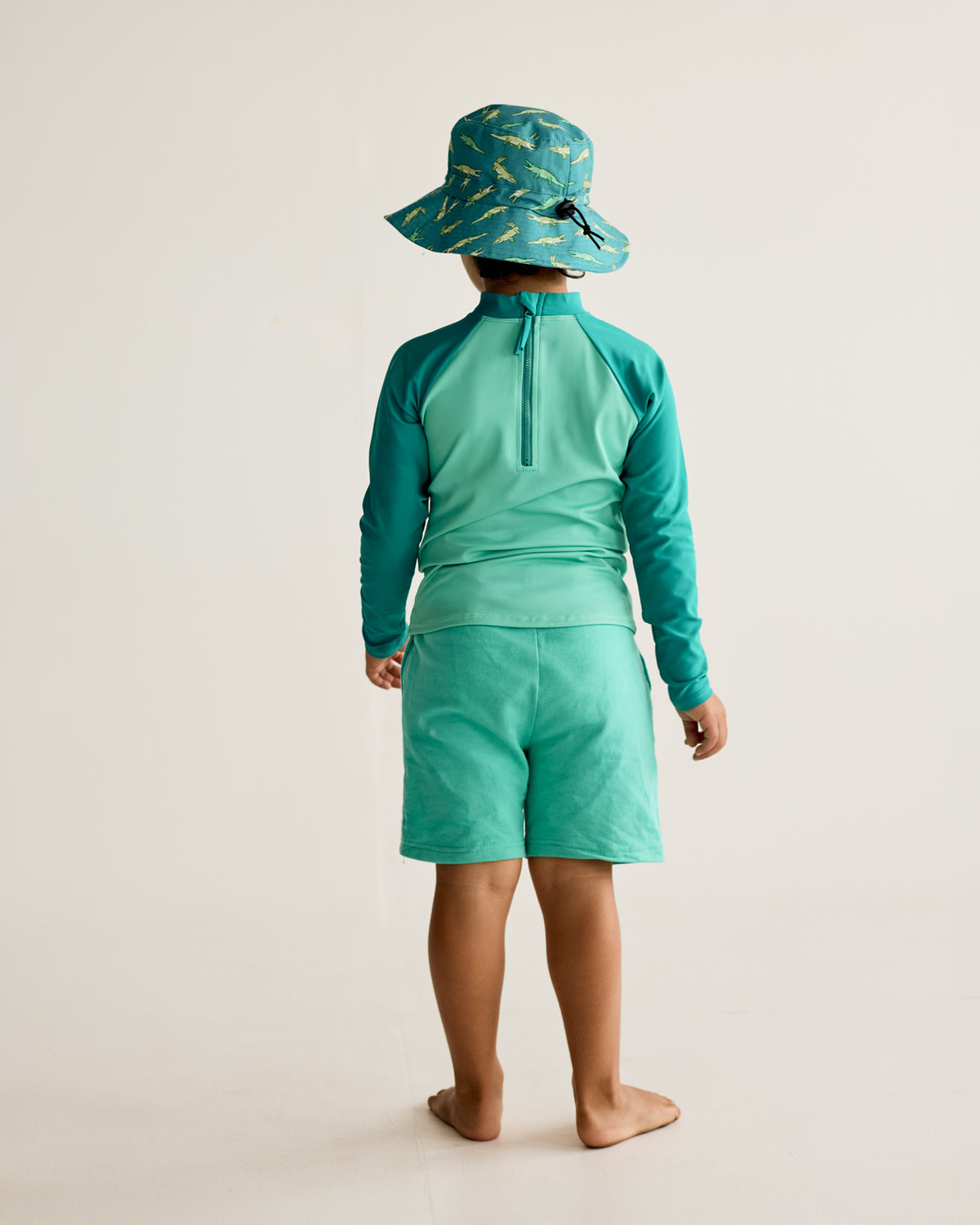 Teal and Green Long Sleeve Rash Vest