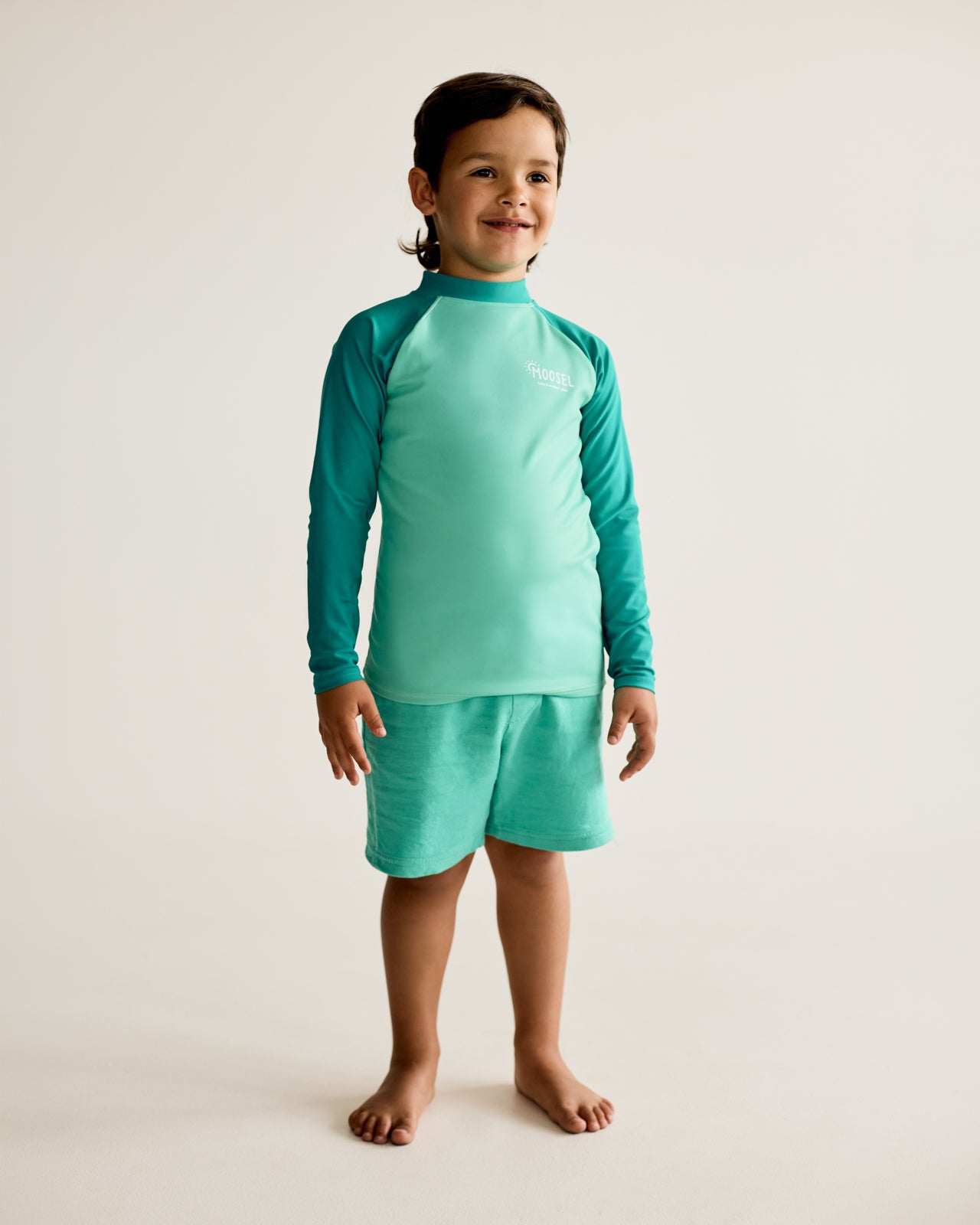 Teal and Green Long Sleeve Rash Vest