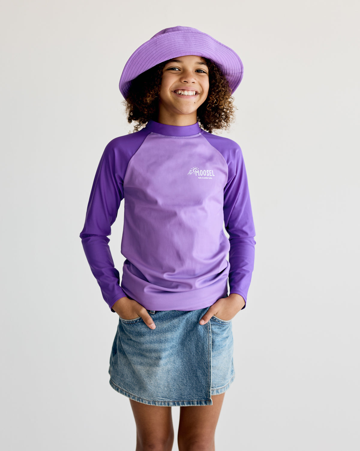 Purple & Purple Long Sleeve Rash Vest