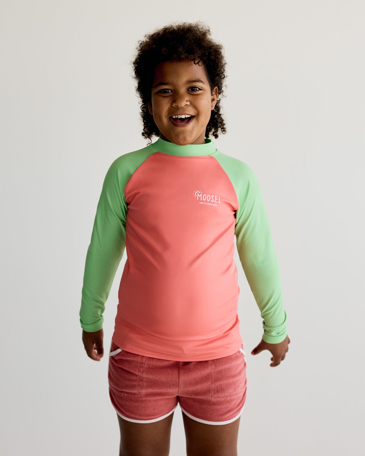 Peach and Apple Long Sleeve Rash Vest