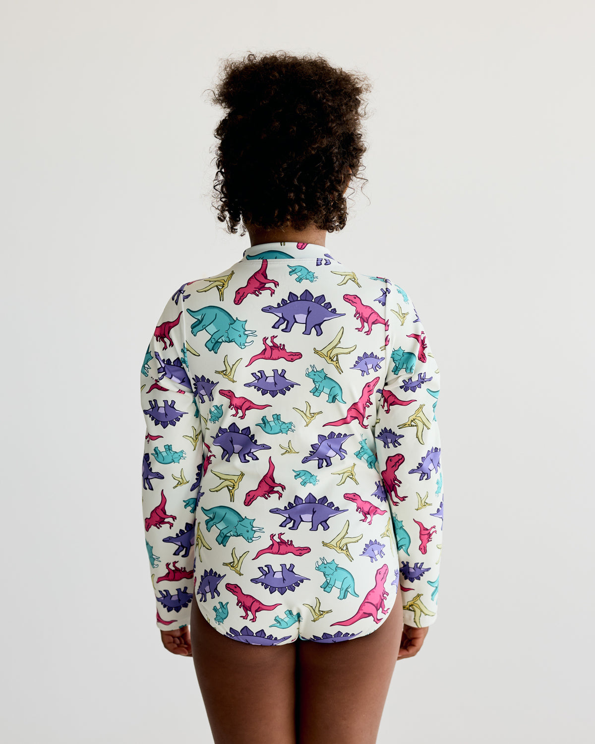 Dinosaur Swimming Costume - Pink