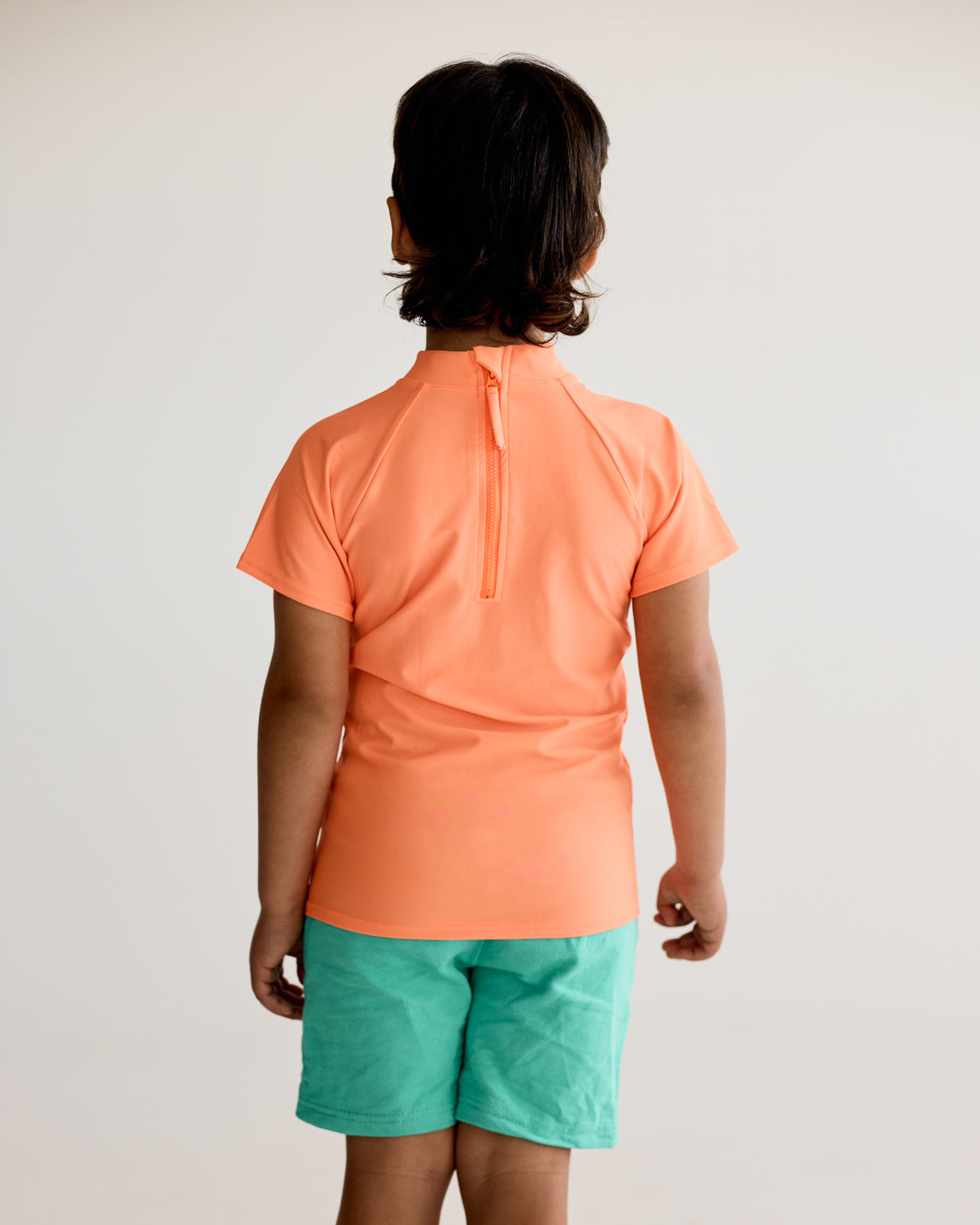 Orange Short Sleeve Rash Vest