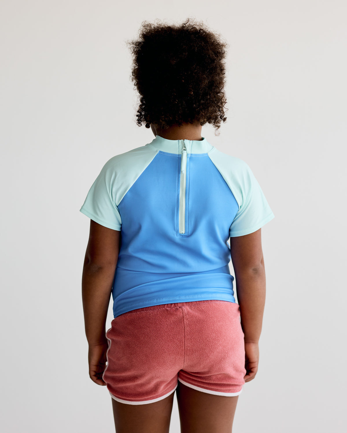 Blue & Blue Short Sleeve Rash Vest