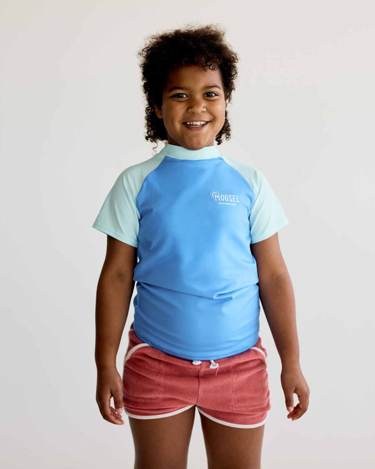 Blue & Blue Short Sleeve Rash Vest