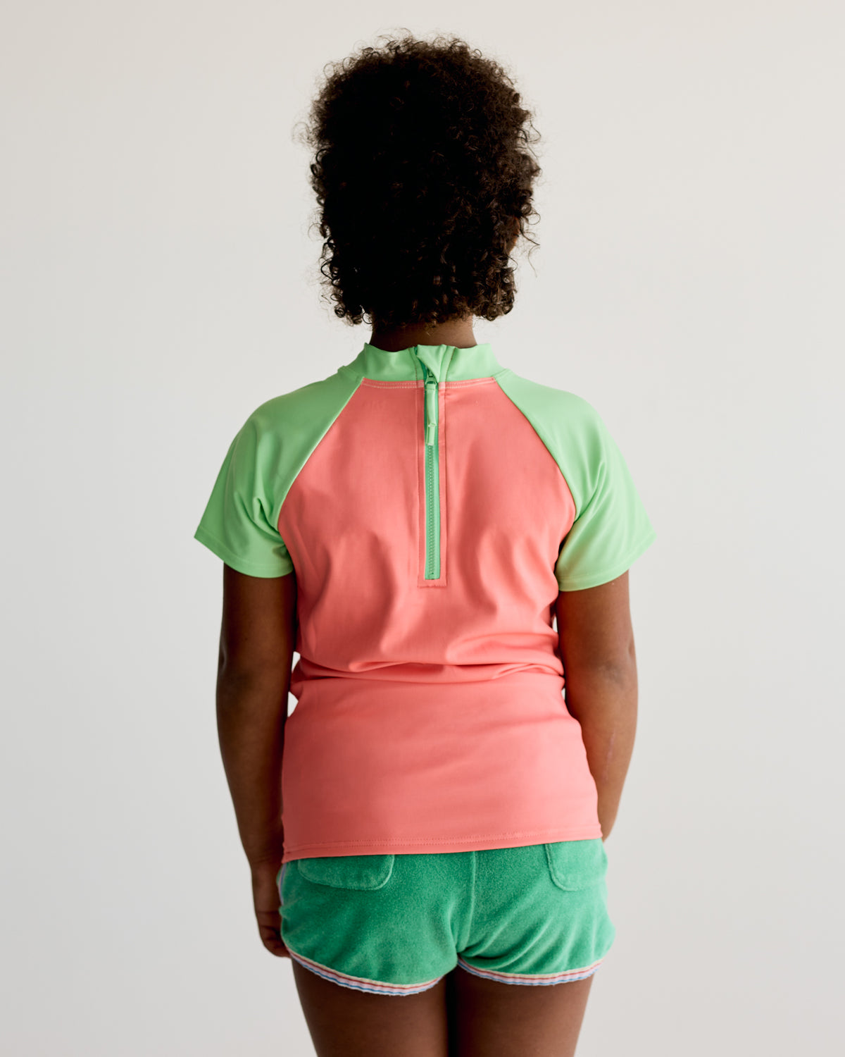 Peach and Apple Short Sleeve Rash Vest