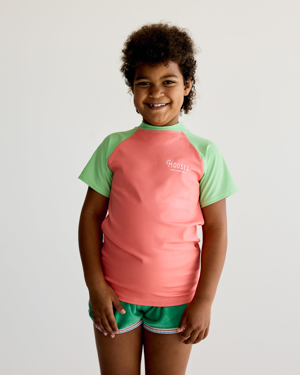 Peach and Apple Short Sleeve Rash Vest