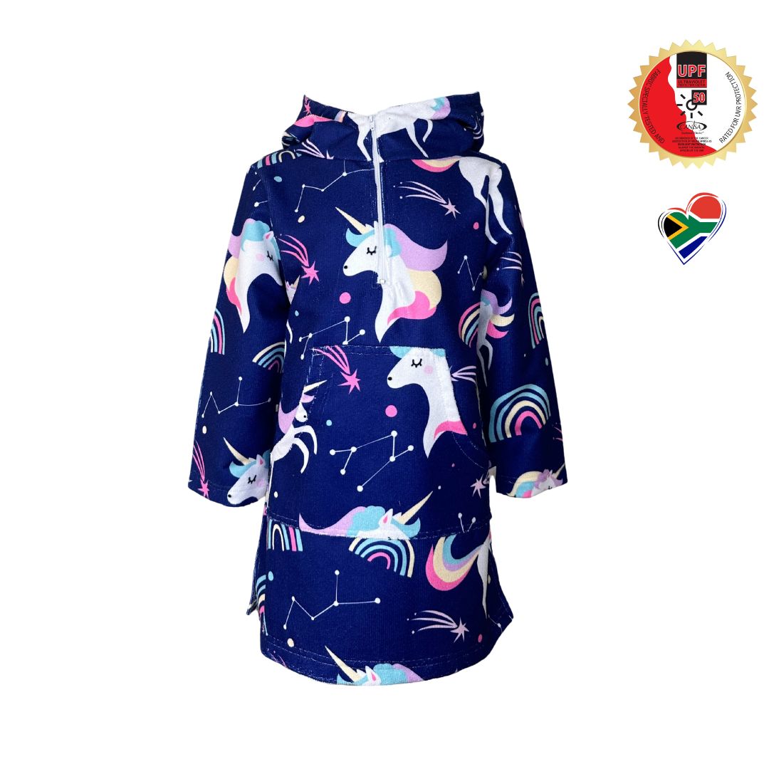 Hooded Towel / Swim Poncho UNICORNS